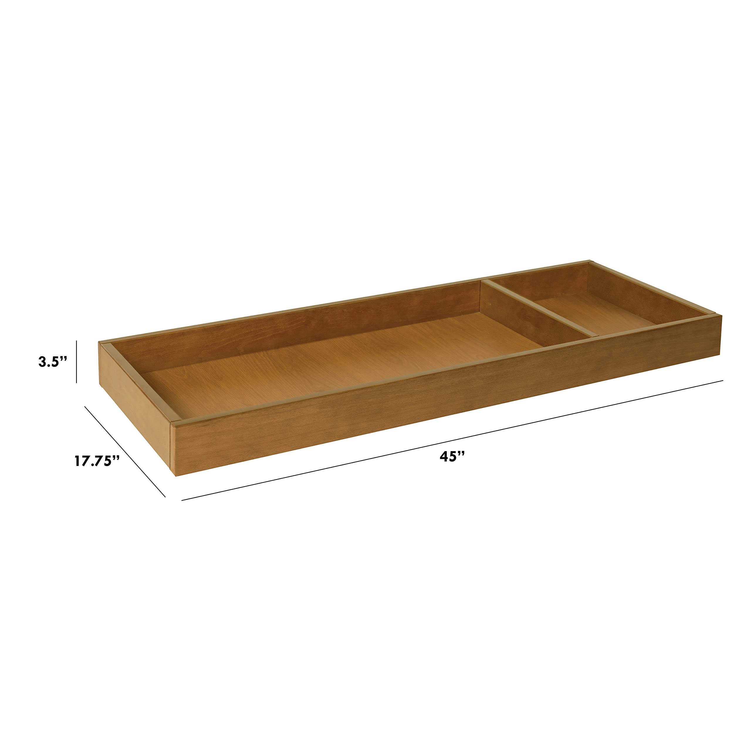 DaVinci Universal Wide Removable Changing Tray (M0619) - Chestnut Baby Changing Station for Dressers | Safe & Convenient Diaper Changing Solution for Nursery, Bedroom & Travel