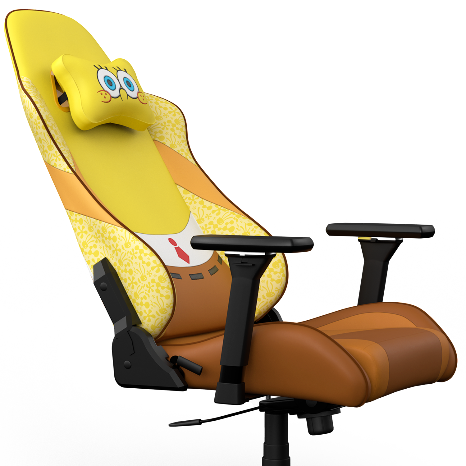 SpongeBob SquarePants Gaming Keyboard and Ergonomic Chair Set - Perfect for Gamers, Streamers & Anime Fans - Home Office & Gaming Room Setup