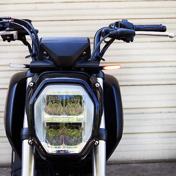 Honda Grom Front Turn Signals LED Lights for 2021-Present Models - High Visibility for Safe Riding in Day & Night
