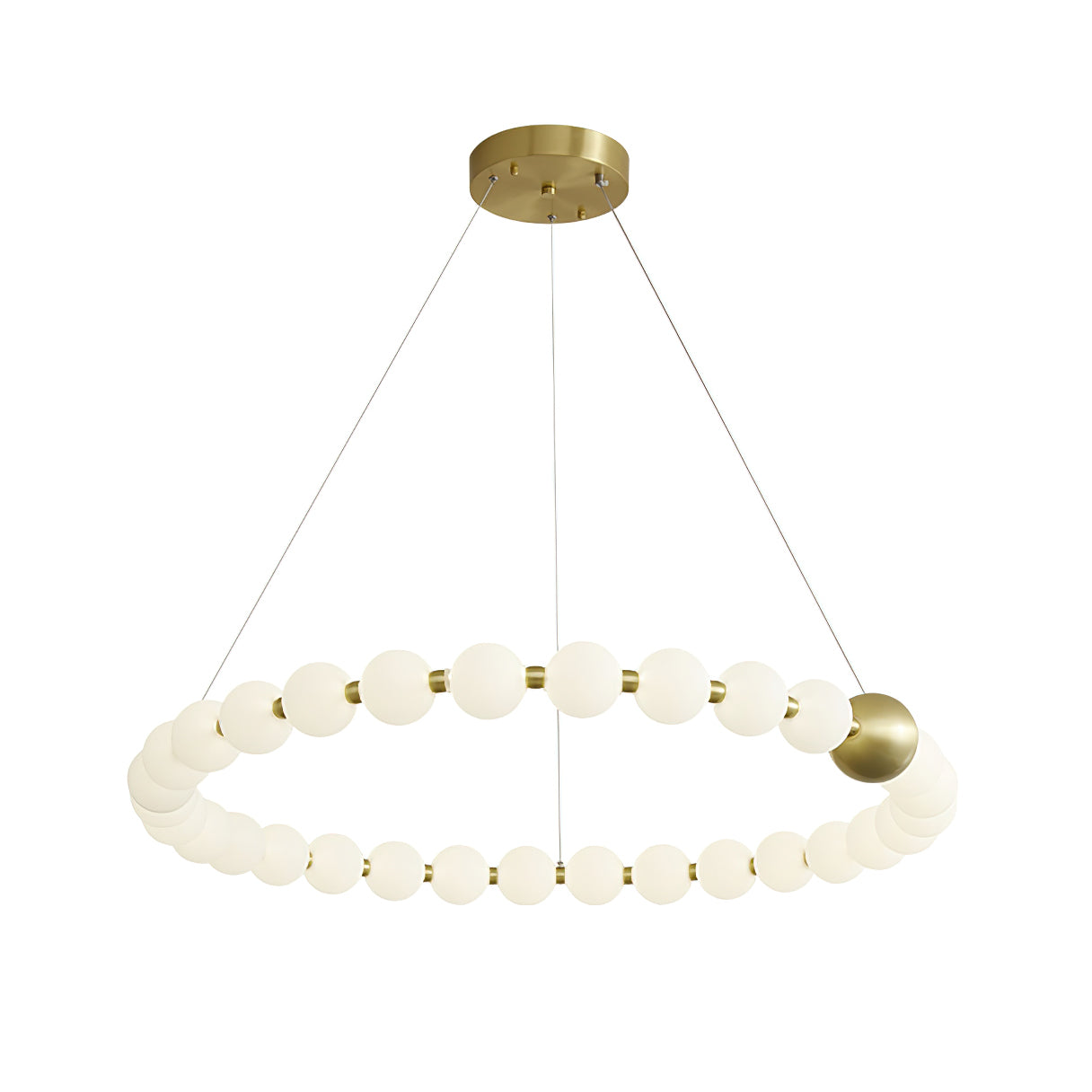 Aeyee Crystal Pearls Chandelier - Elegant Ceiling Light Fixture for Dining Room, Bedroom, Living Room & Wedding Decor