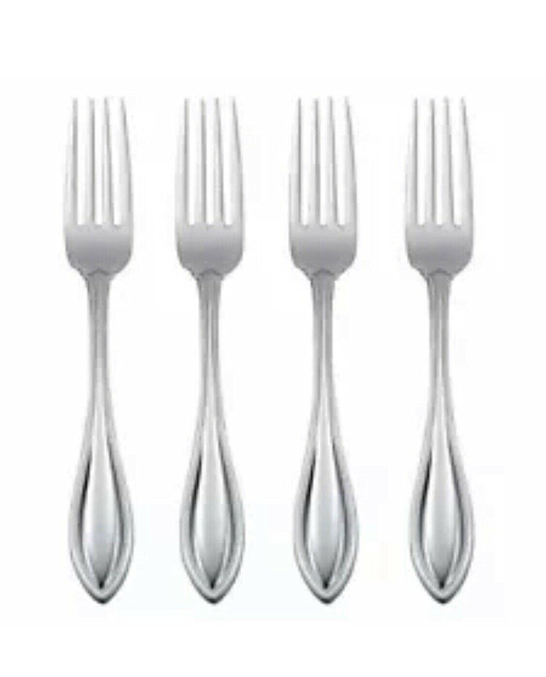 Premium 4-Piece Stainless Steel Flatware Forks Set - Durable Dinner Forks for Everyday Use, Parties & Fine Dining - Elegant Cutlery for Restaurants, Home Kitchens & Gifts