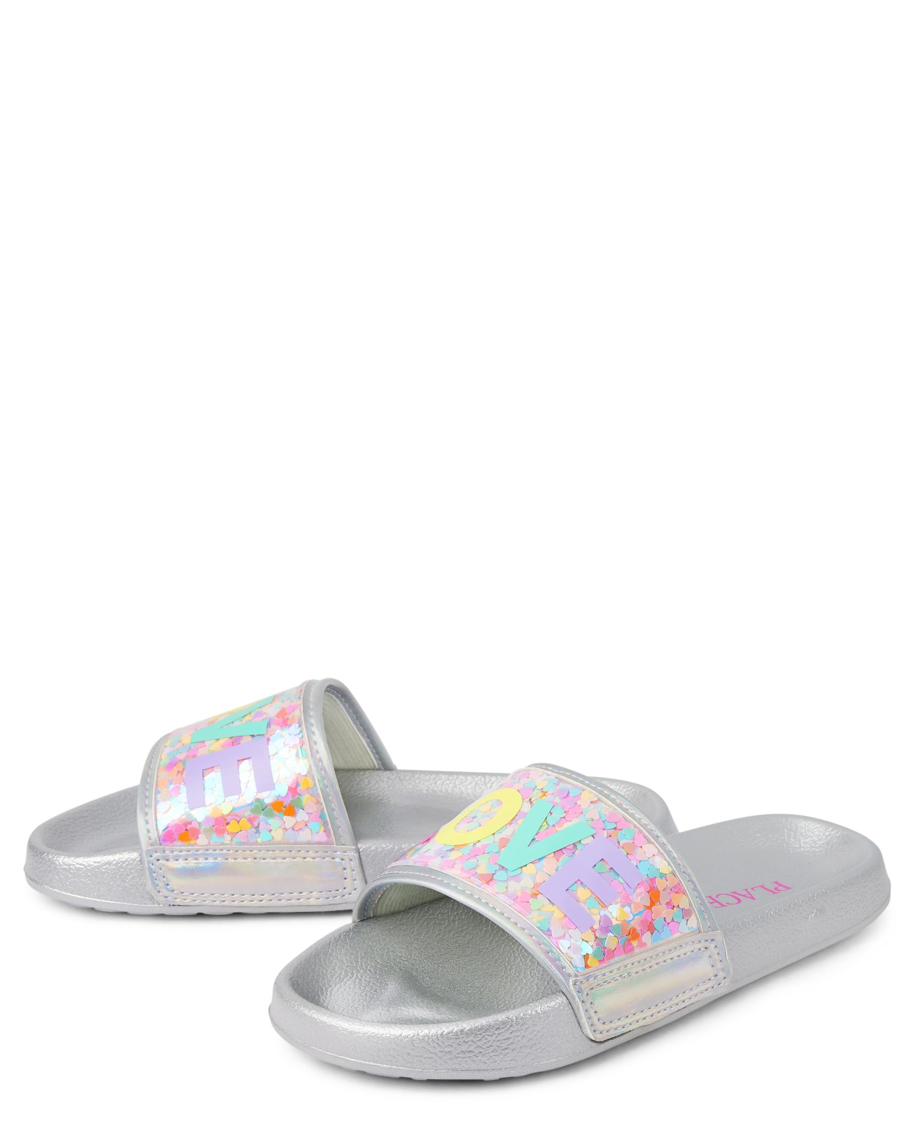 The Children's Place Boys Sporty Slides - Comfortable Kids' Sandals for Playground, Beach & Pool - Non-Slip Water Shoes for Active Boys