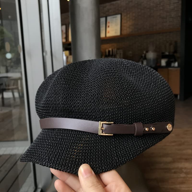 Stylish Women's Wide Brim Straw Beach Hat - Breathable Octagonal Sun Hat with Adjustable Rope for Summer, Painting & Outdoor Activities | Perfect for Beach Vacations, Gardening and Fashion Accessories