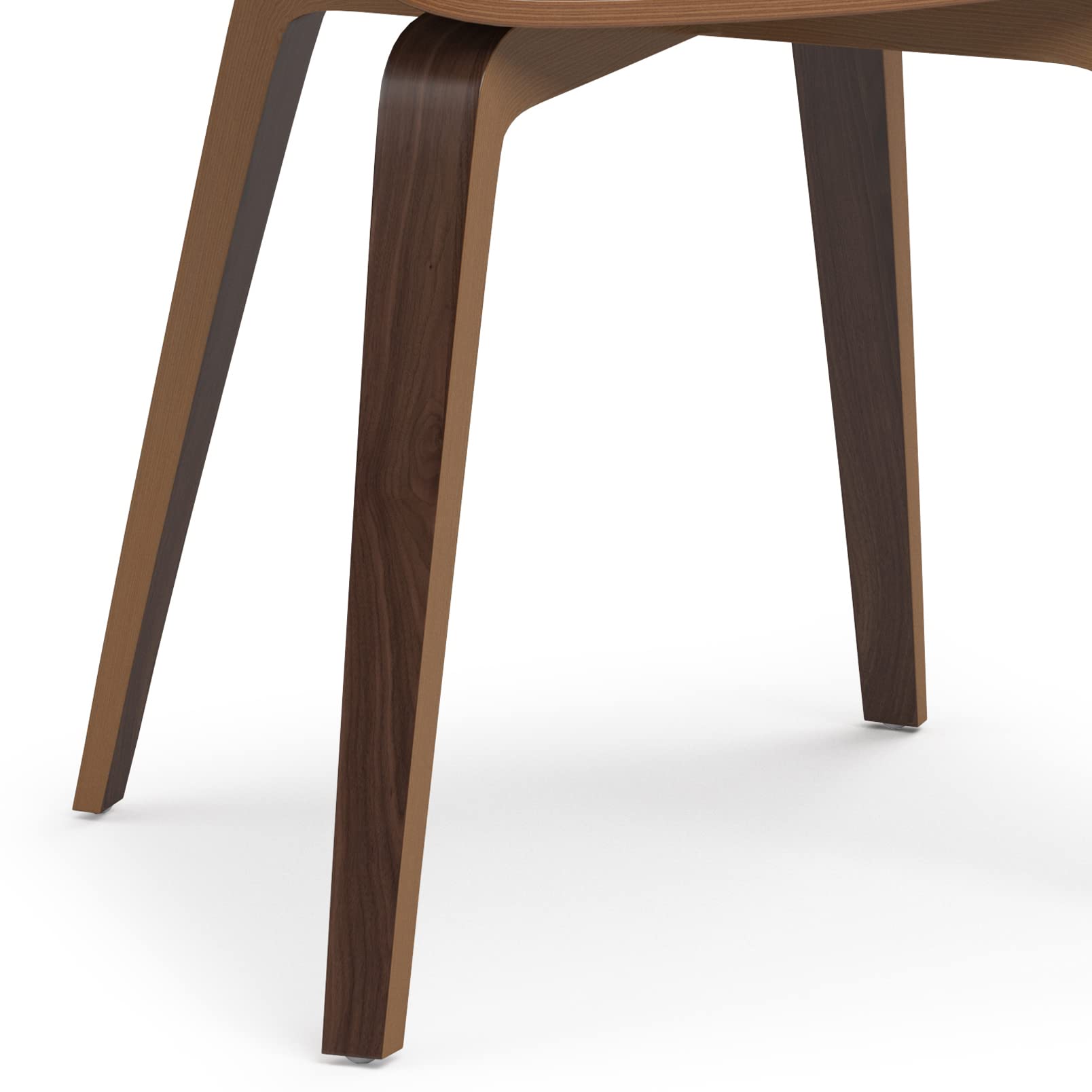 SIMPLIHOME Lowell Dining Chair - Light Turquoise Blue Linen Fabric, 21.1x20.5x30.3 Inches, Bentwood Frame with Walnut Legs, Modern Dining Room Chair for Kitchen, Breakfast Nook & Home Decor