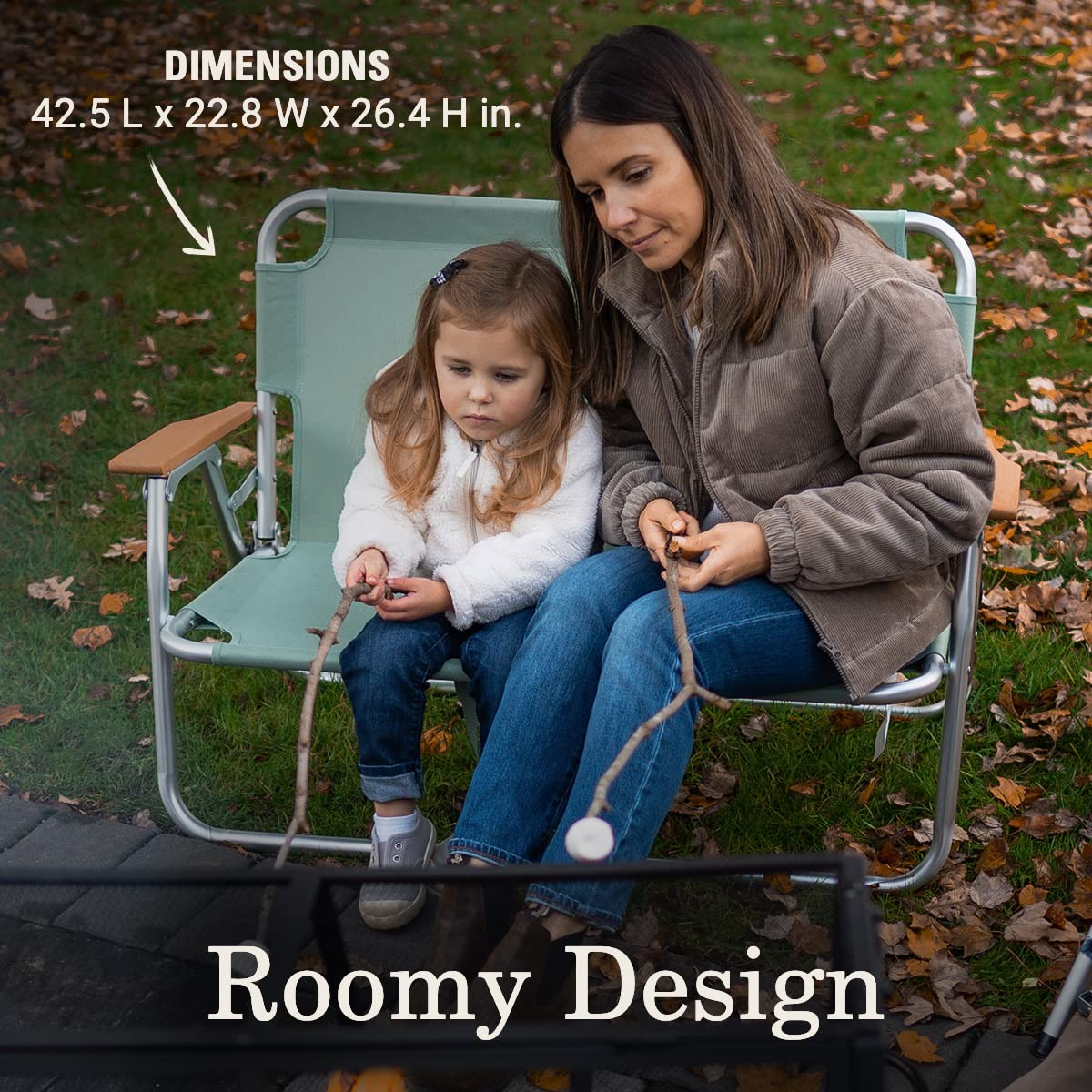 Premium Outdoor Furniture Set - Lightweight & Weatherproof Patio Chairs, Table, Cot & Bench with Carry Bags | Perfect for Backyard, Camping, Picnics & Beach | Coleman Living Collection