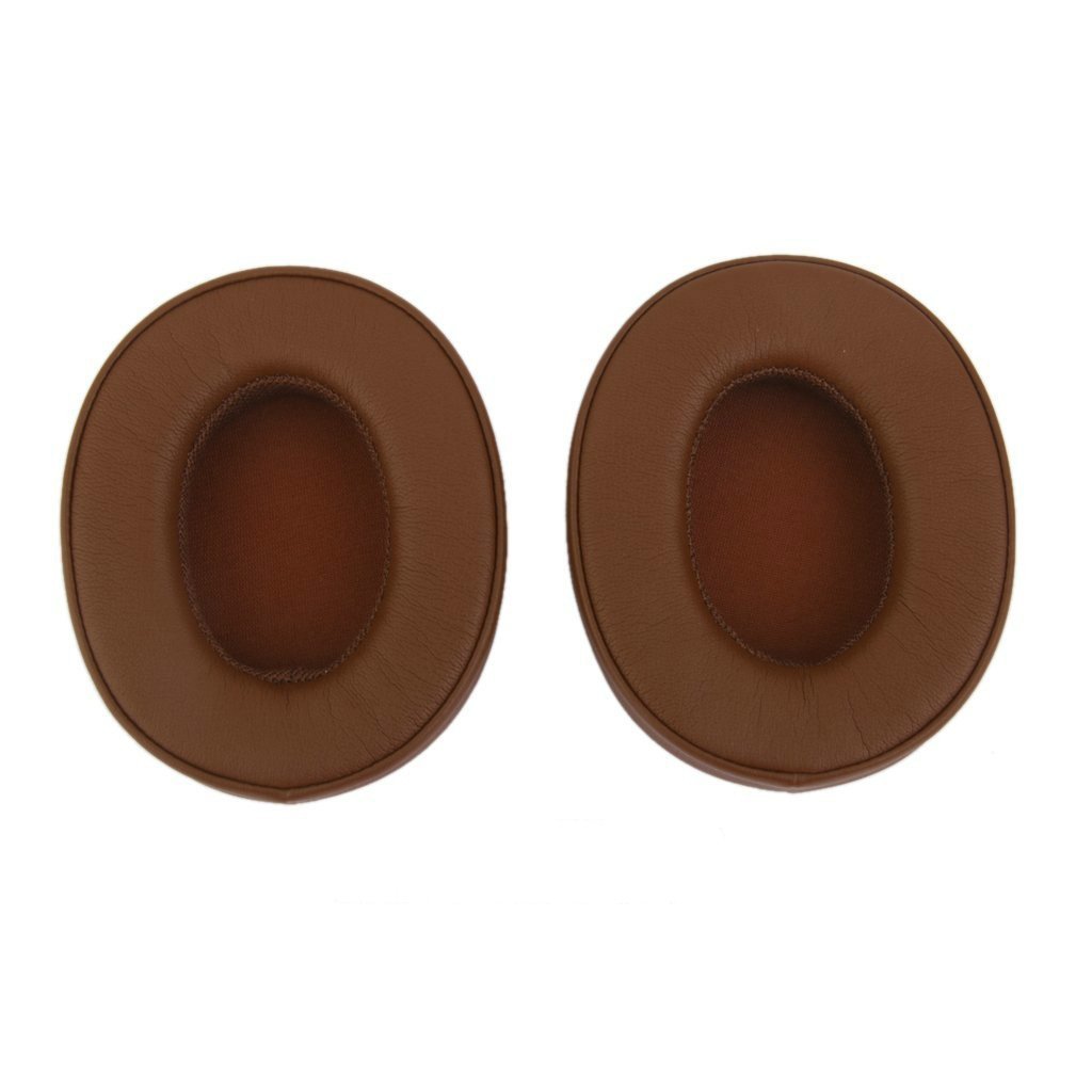 Replacement Earpads Ear Cushion Covers for Monster Beats Executive Headphones - Coffee Brown Memory Foam Ear Pads - Noise Isolation Comfort Upgrade for Work, Travel & Gaming