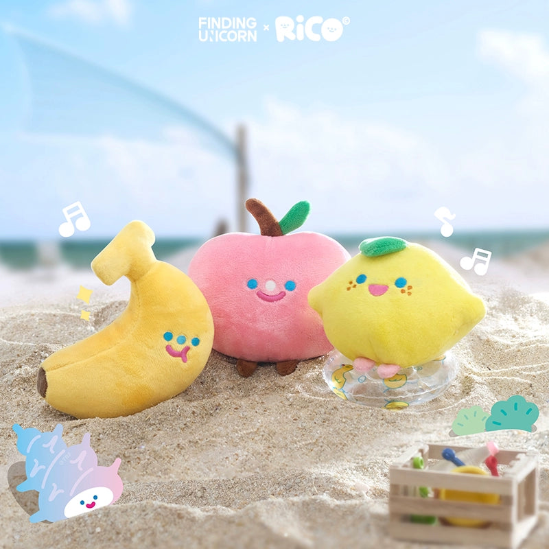 F.UN RiCO Happy Fruit Together Series Plush Pet Toy Blind Box - Cute Collectible Stuffed Animal for Dogs, Cats & Home Decor