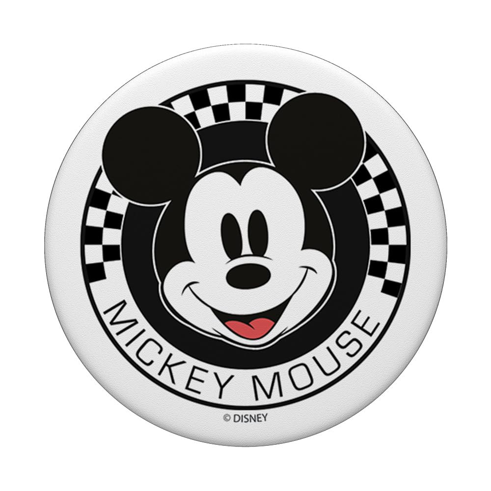 Disney Mickey Mouse & Friends Checkerboard Circle PopSockets PopGrip - Swappable Phone Grip & Stand for iPhone, Samsung, Smartphones (Perfect for Selfies, Gaming, and Everyday Use)