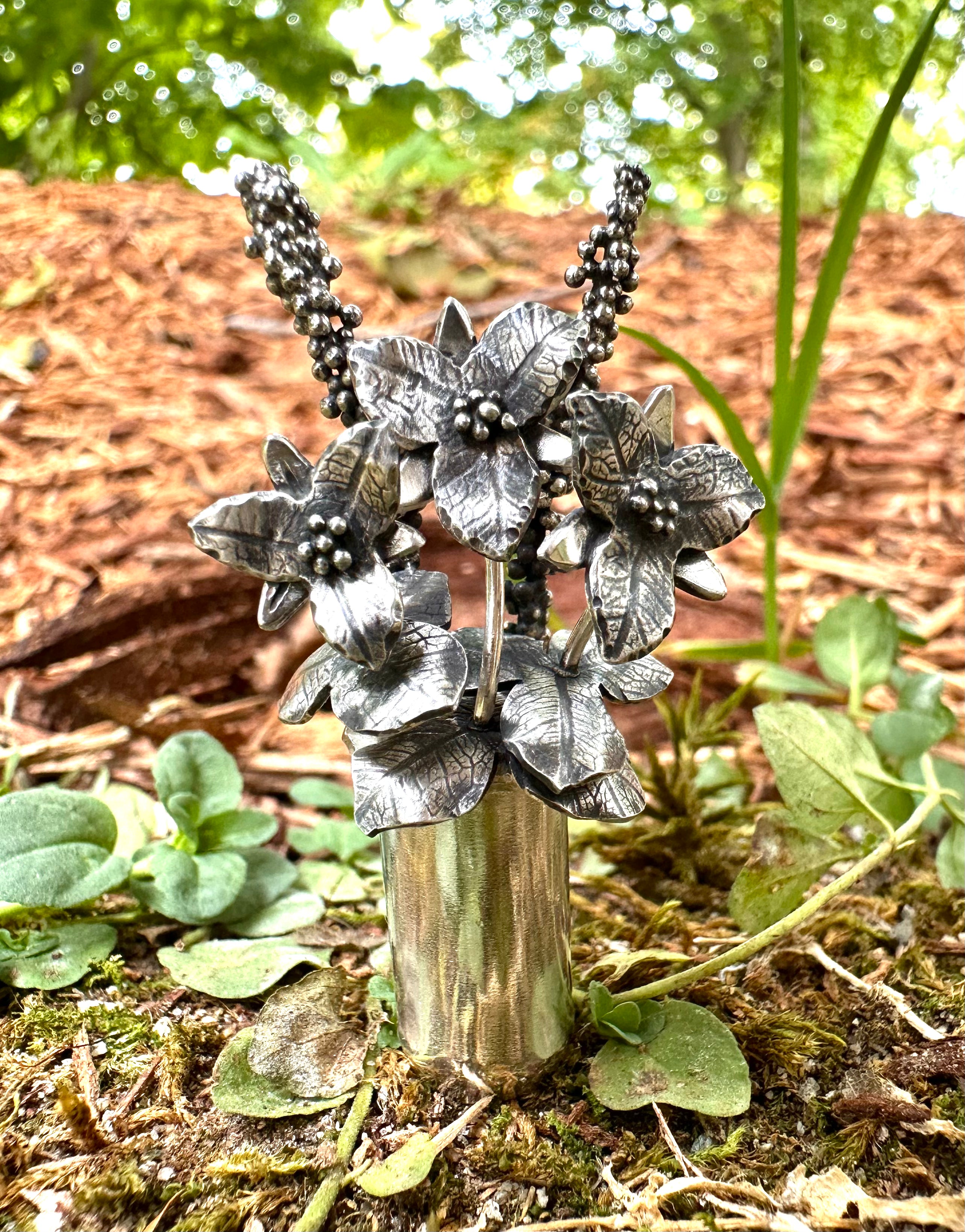 Trillium Vase Necklace - Elegant Floral Pendant Jewelry for Women | Perfect Gift for Birthday, Anniversary & Special Occasions