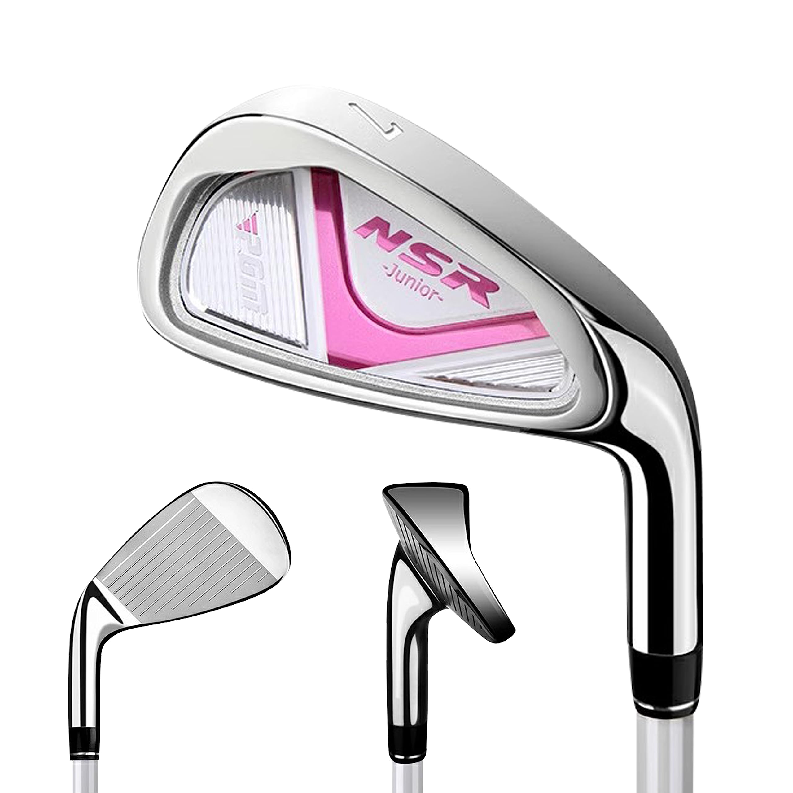 PGM Junior Golf Club Set for Kids - Right Handed 6-Piece Youth Golf Clubs with Driver, Hybrid, 7 & 9 Irons, Wedge, Putter & Stand Bag (Includes 2 Headcovers) - Perfect for Junior Golfers & Beginners Learning Golf at Driving Range or Course