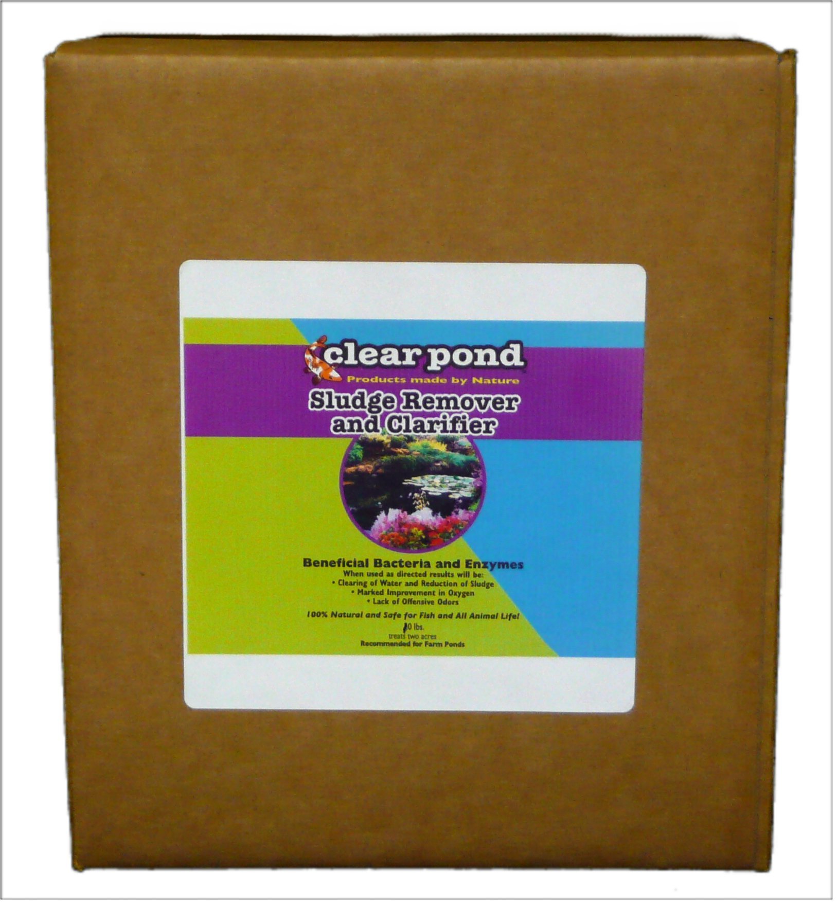 Clear Pond Dry Sludge Remover & Water Clarifier - 20 lb Bulk for Ponds, Lakes & Water Features | Eliminates Algae & Organic Waste | Safe for Fish & Plants