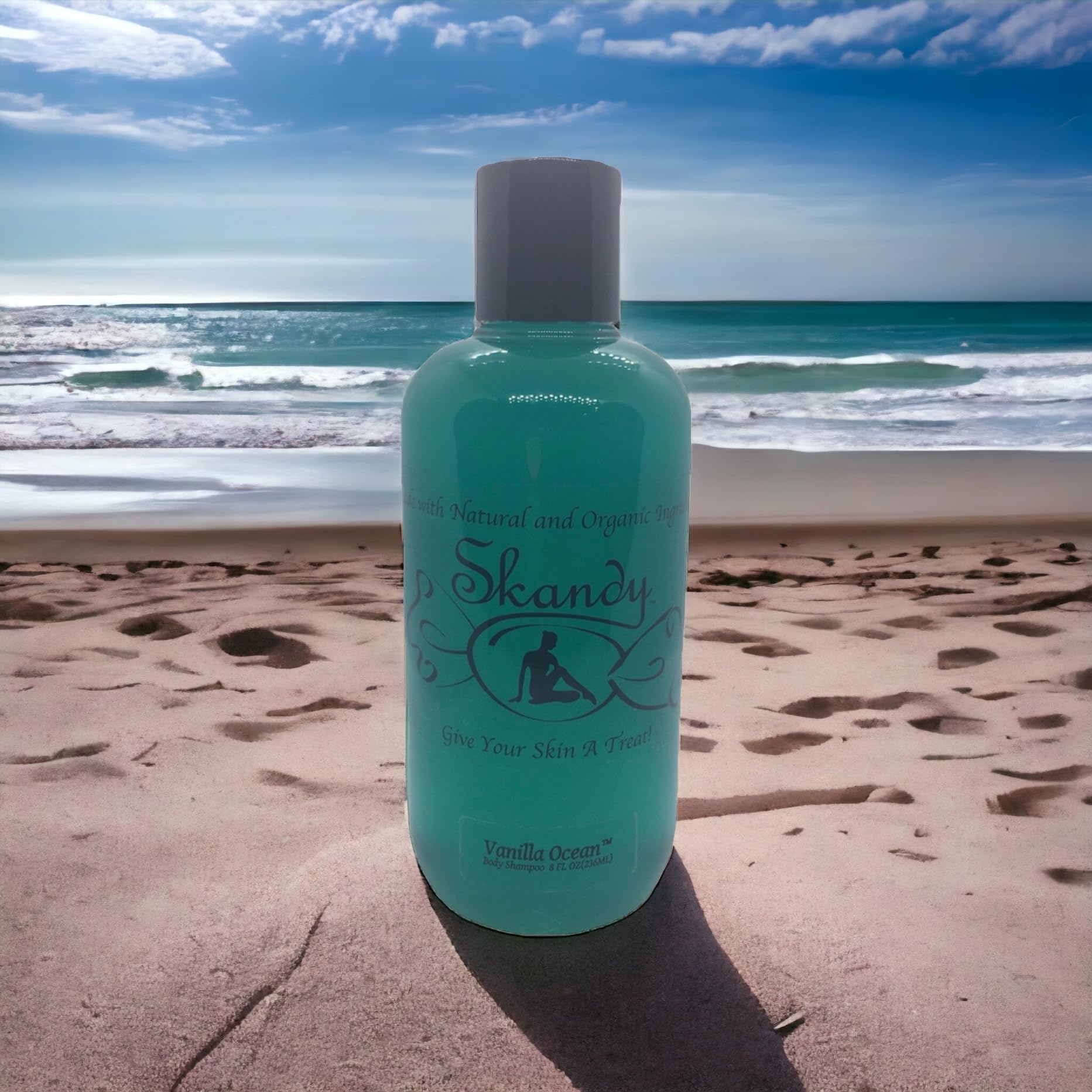 Vanilla Ocean Body Wash - Hydrating & Moisturizing Shampoo for Women & Men (8 oz) - Perfect for Daily Shower, Spa & Relaxation at Home
