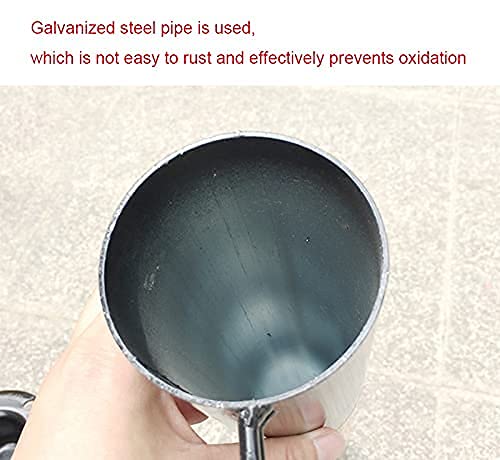2 Pack Heavy Duty Metal Parking Bollards with Reflective Tape - 76x600mm Driveway Security Posts for Cars, Easy Installation - Ideal for Driveways, Parking Lots & Garages