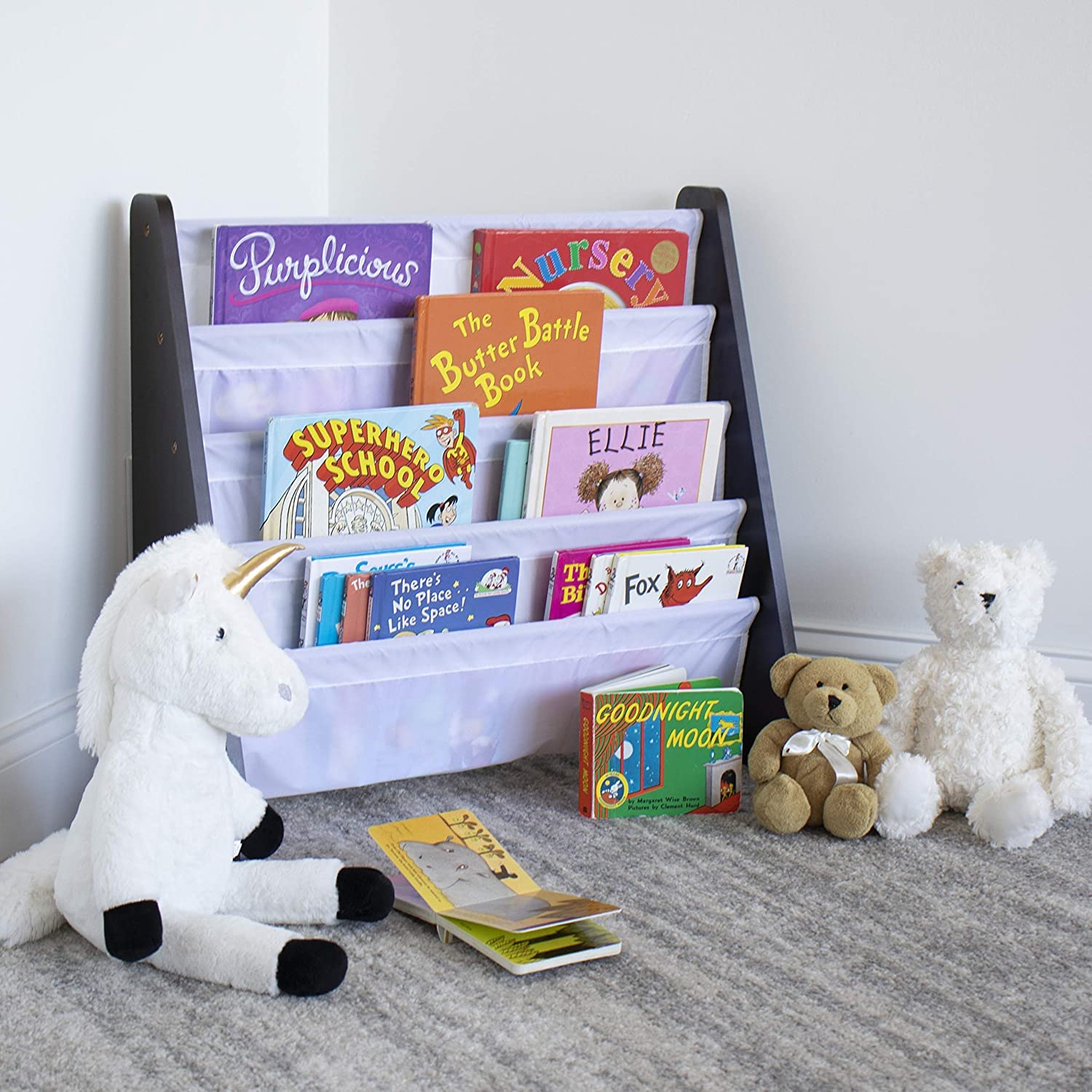 Lennox Espresso Wooden Toy Storage Organizer - Kids Room Furniture for Toys, Books & Games - Perfect for Playrooms, Bedrooms & Daycares