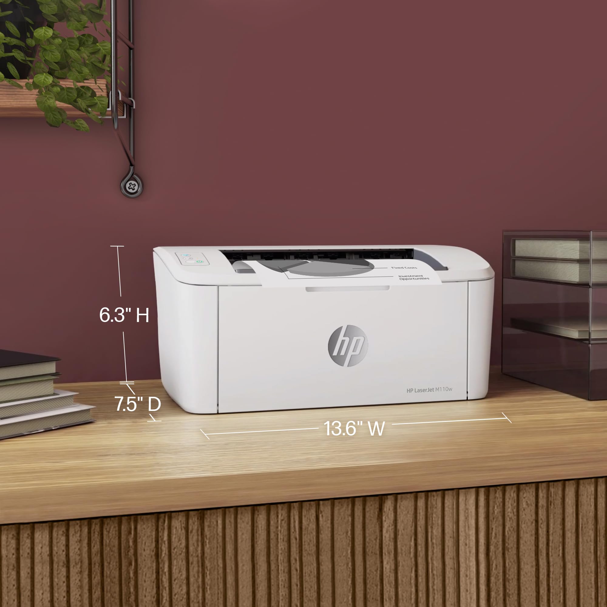 HP LaserJet M110w Wireless Printer - Fast Printing, Easy Setup, Mobile & Cloud Compatible - Ideal for Home Office & Small Business Workspaces