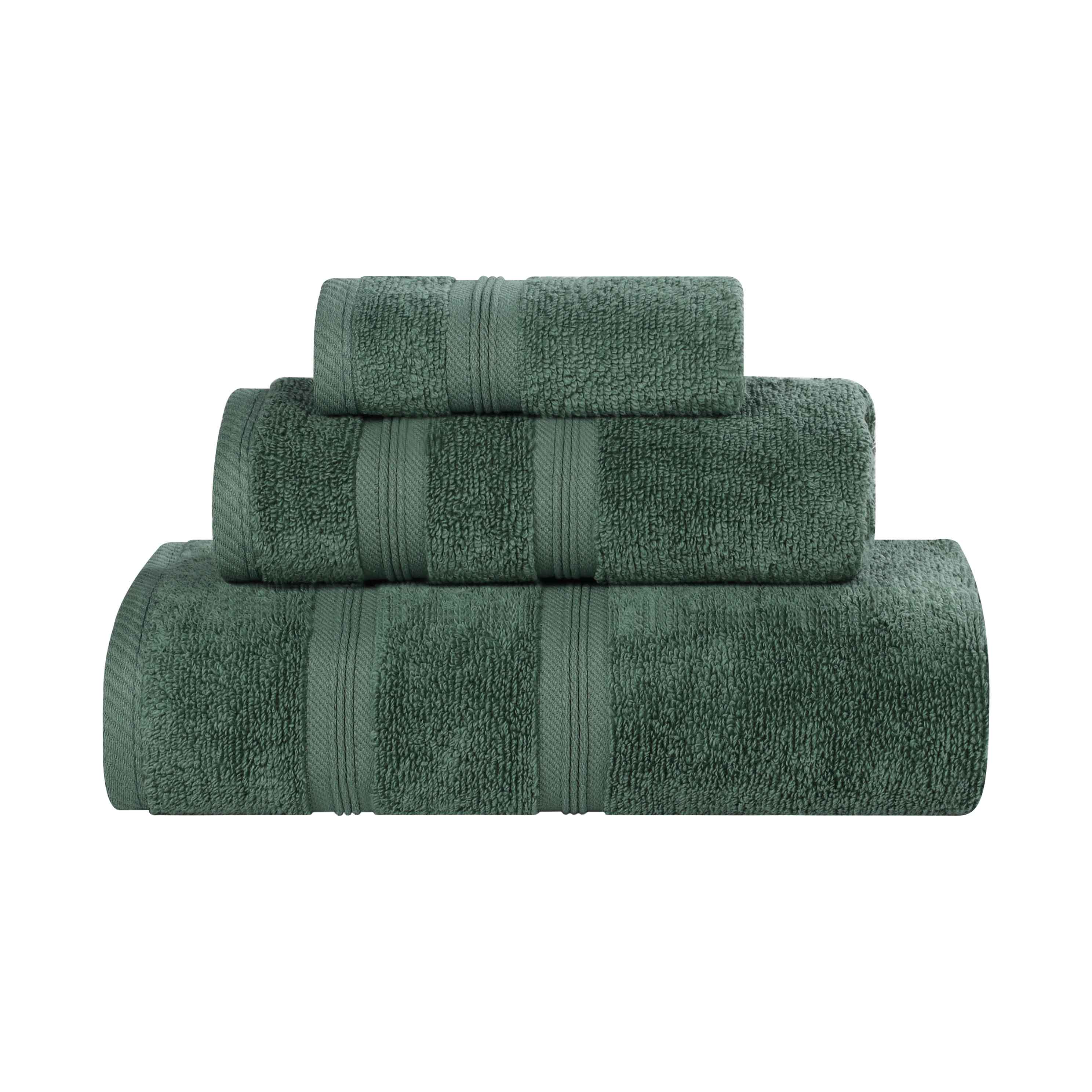 Premium Smart Dry Zero Twist Cotton 3-Piece Towel Set - Ultra Soft & Absorbent Bath Towels for Spa, Gym & Luxury Home Use