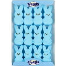 Blue Peeps Marshmallow Candy Bunnies - Easter Treats for Kids, Party Favors & Holiday Gift Baskets