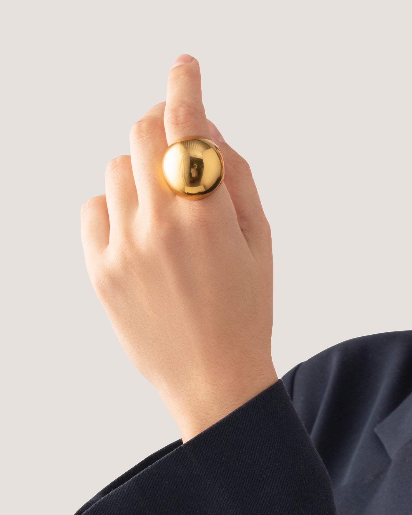 Supernova Ring Gold - Elegant 14K Gold Plated Stackable Ring for Women - Perfect for Everyday Wear, Gift Giving & Special Occasions