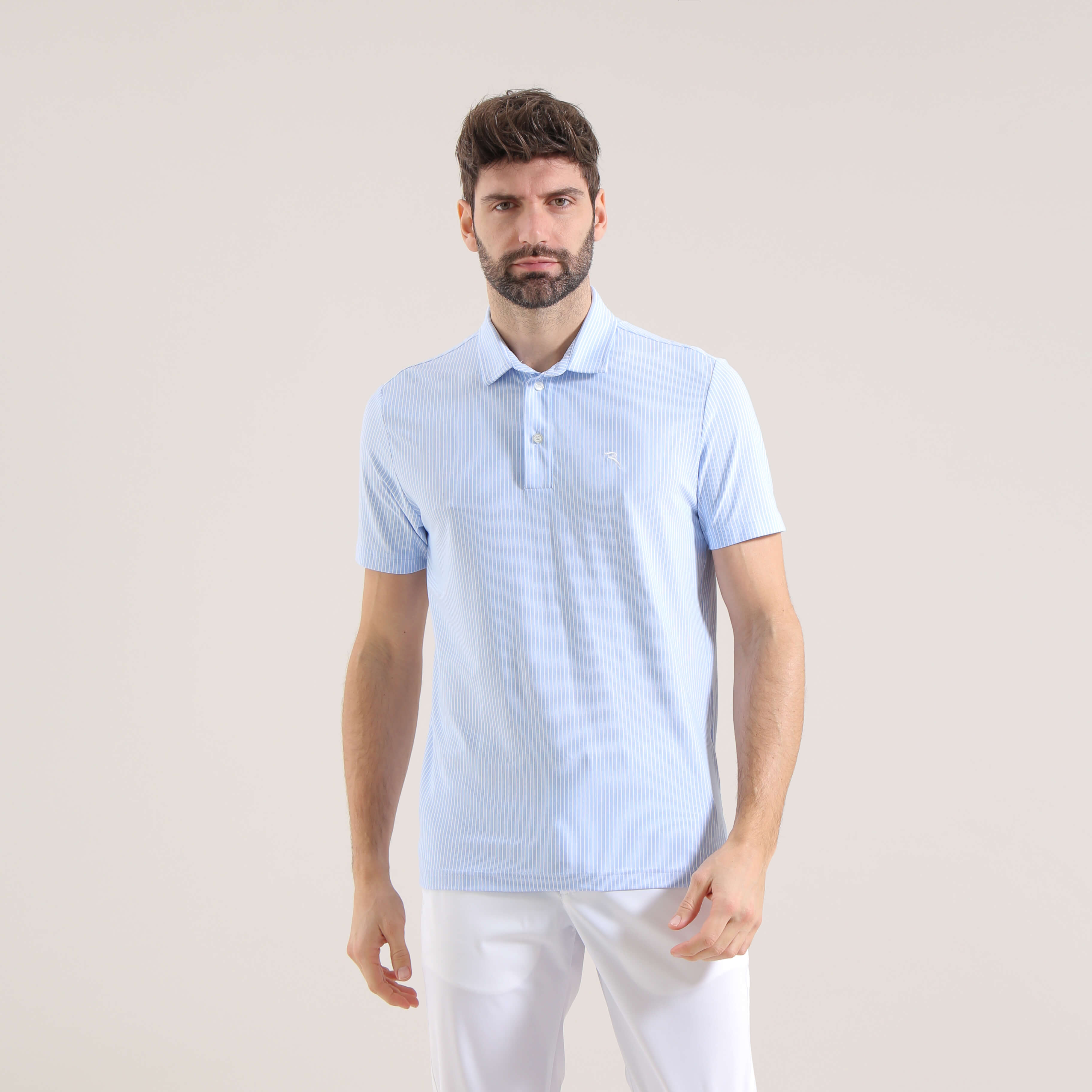 ARTONI Men's Striped Dry Matic® Polo Shirt - Moisture Wicking, Quick Dry, Breathable Performance Shirt for Golf, Tennis & Casual Wear | Final Sale