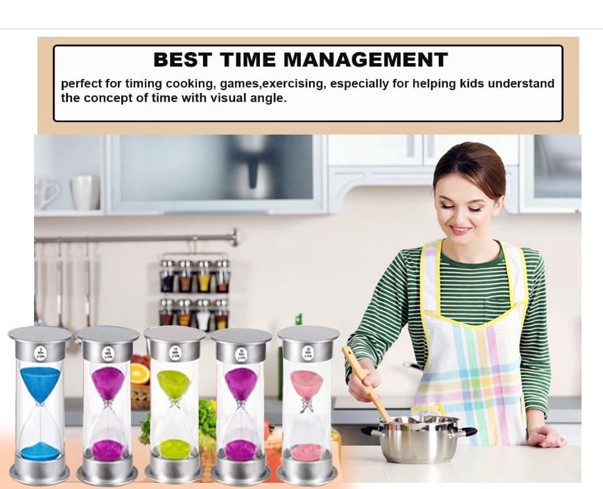 2 Minute Unbreakable Plastic Hourglass Timer - Pink Sand Clock for Kids, Games, Classroom, Kitchen & Toothbrush Timing | Perfect for Time Management, Cooking, Study Sessions & Bathroom Decor