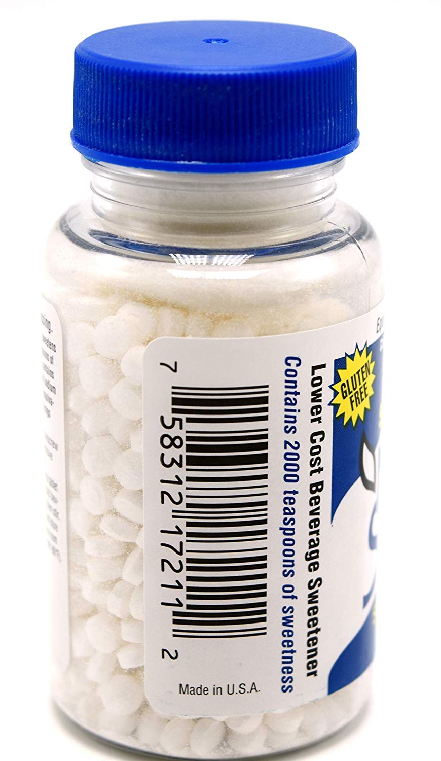 Necta Sweet Saccharin Tablets - 1/2 Grain (1000 Tablets per Bottle) - Pack of 15 | Sugar Substitute for Coffee, Tea & Baking | Keto & Diabetic Friendly Sweetener