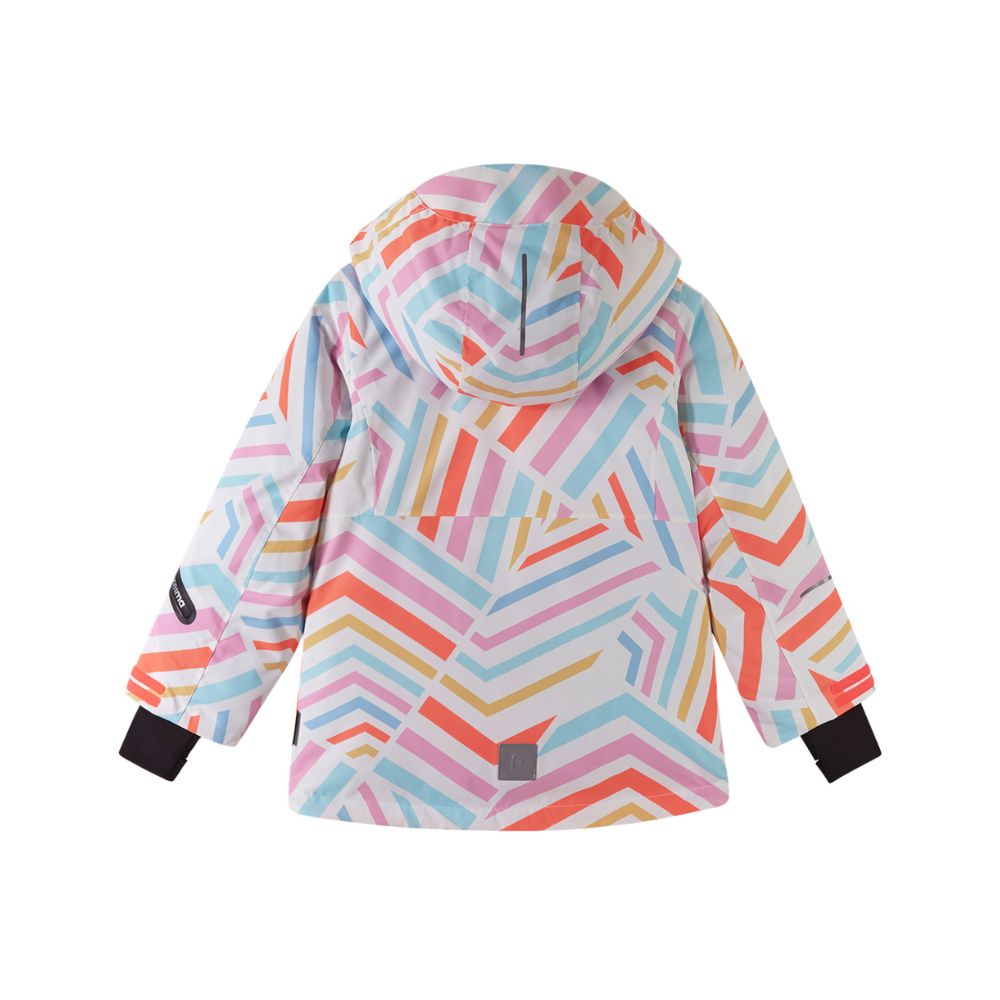 Reima Kiiruna Girls Ski Jacket - Waterproof Winter Coat for Toddlers Age 3-4 Years (White) - Perfect for Snow Play, Skiing & Outdoor Winter Activities