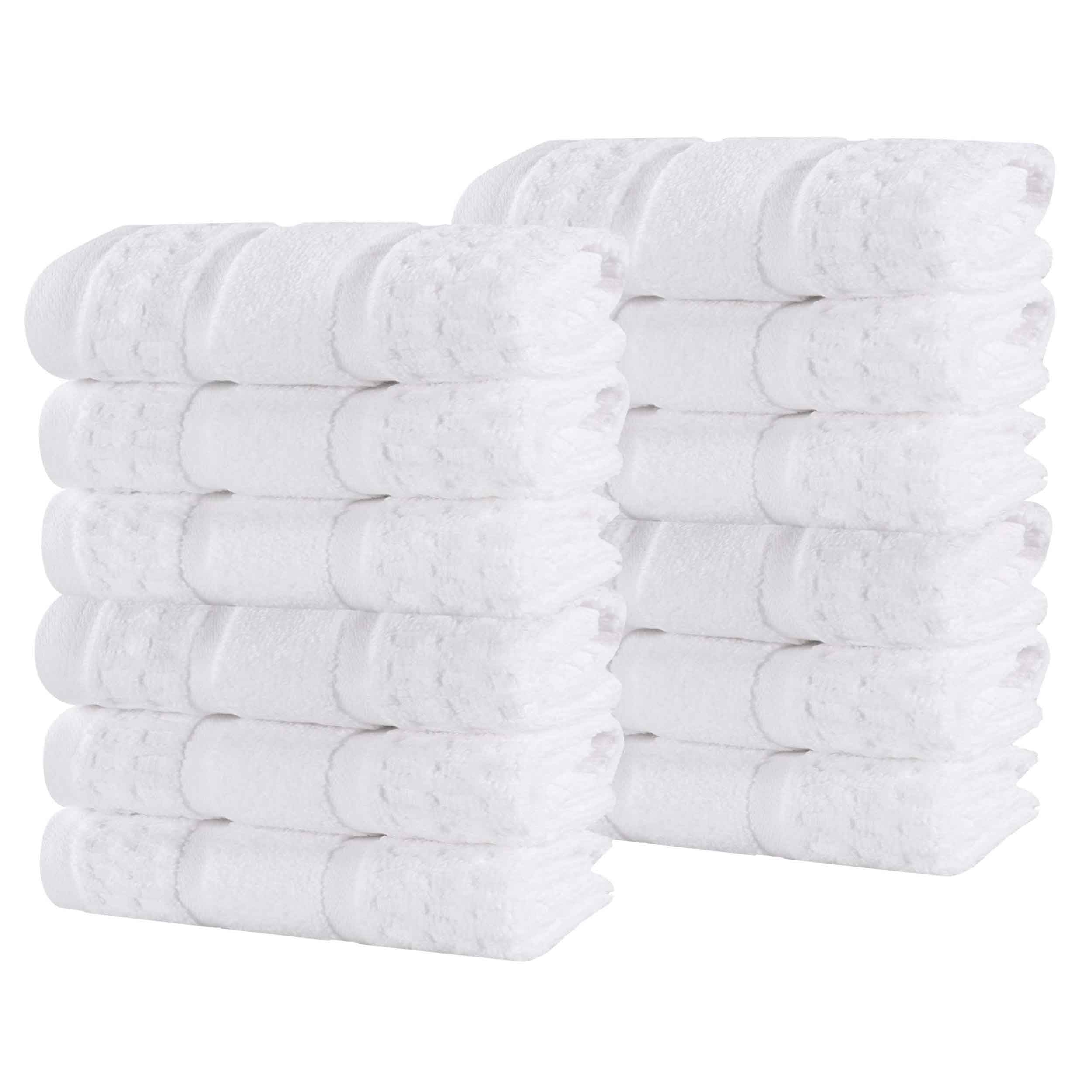 12-Pack Zero Twist Cotton Waffle Honeycomb Face Towels | Ultra Soft & Absorbent | Perfect for Spa, Gym, Travel & Daily Skincare Routine