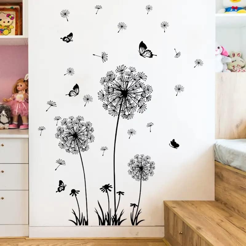 Black Butterfly Wall Stickers - Removable PVC Decor for Bedroom & Living Room | Home & Party Backdrop