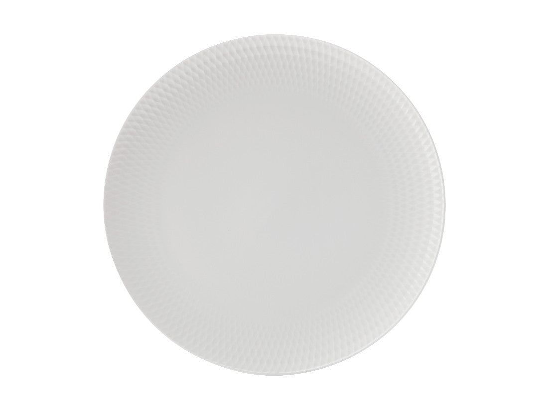 Maxwell & Williams White Basics Diamond Dinner Plate Set - 27cm Elegant Porcelain Plates for Fine Dining, Wedding, Party & Home Decor