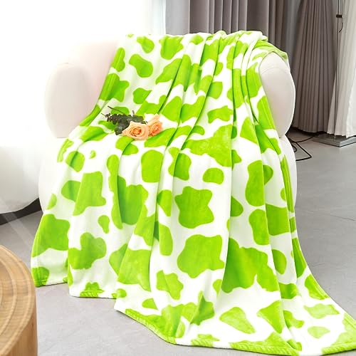 Cowthrowblanket-green