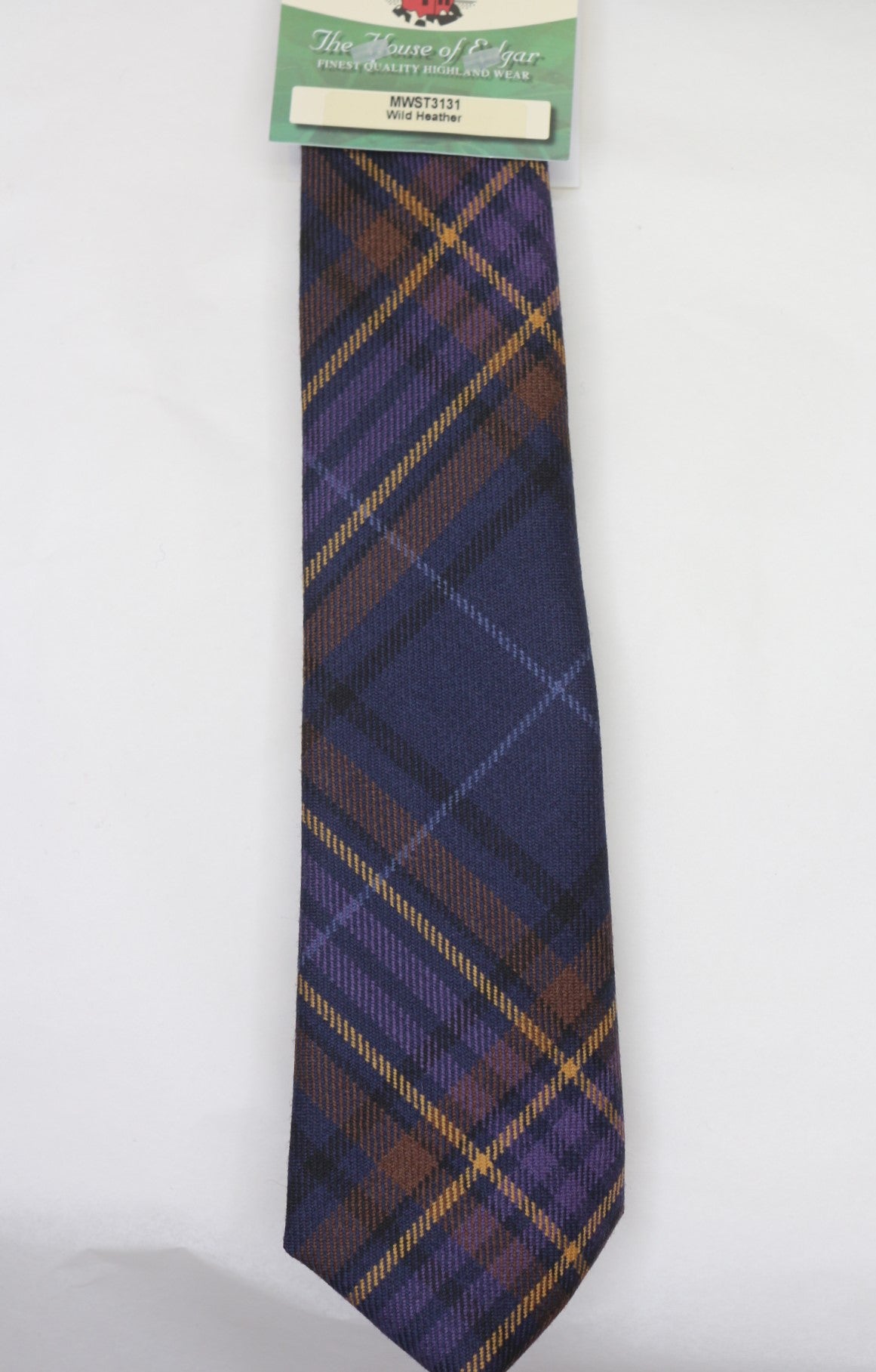 Wild Heather Tartan Tie for Men - Classic Scottish Plaid Necktie for Formal & Casual Wear - Perfect for Weddings, Office & Special Occasions