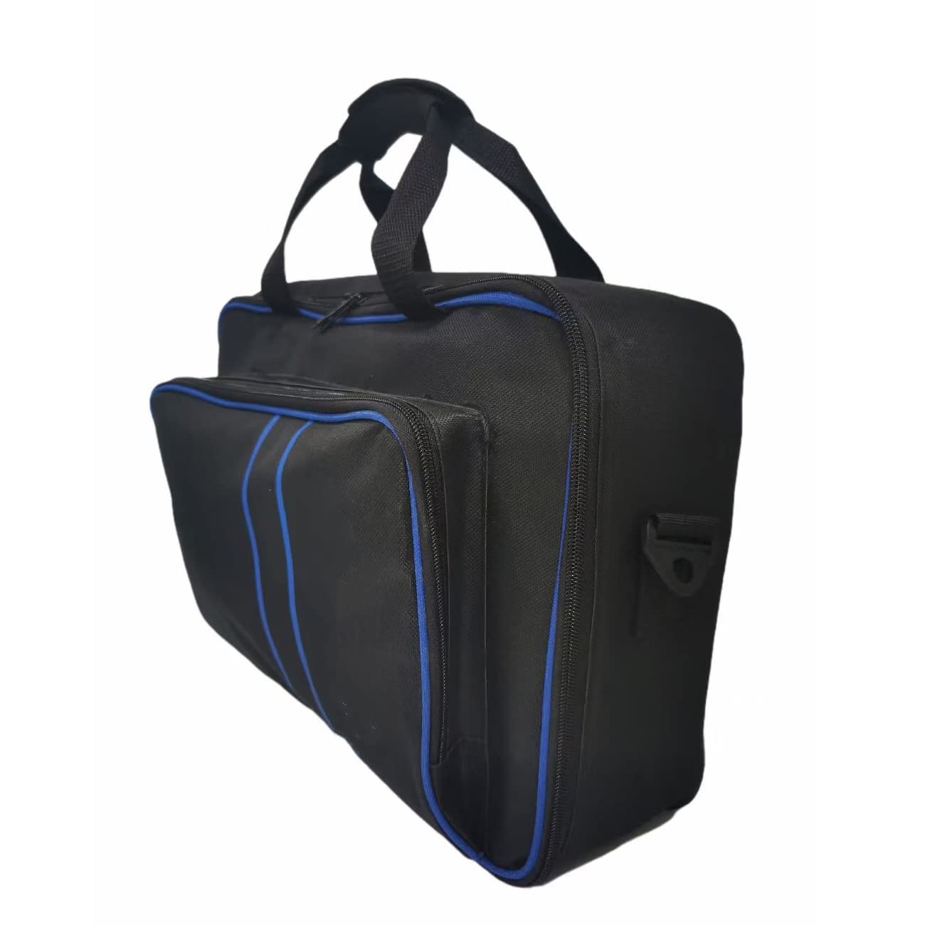 PS5 Storage Bag for PS5 & PS5 Digital Edition - Blue Nylon Protective Case - Perfect for Travel, Gaming Events & Console Protection
