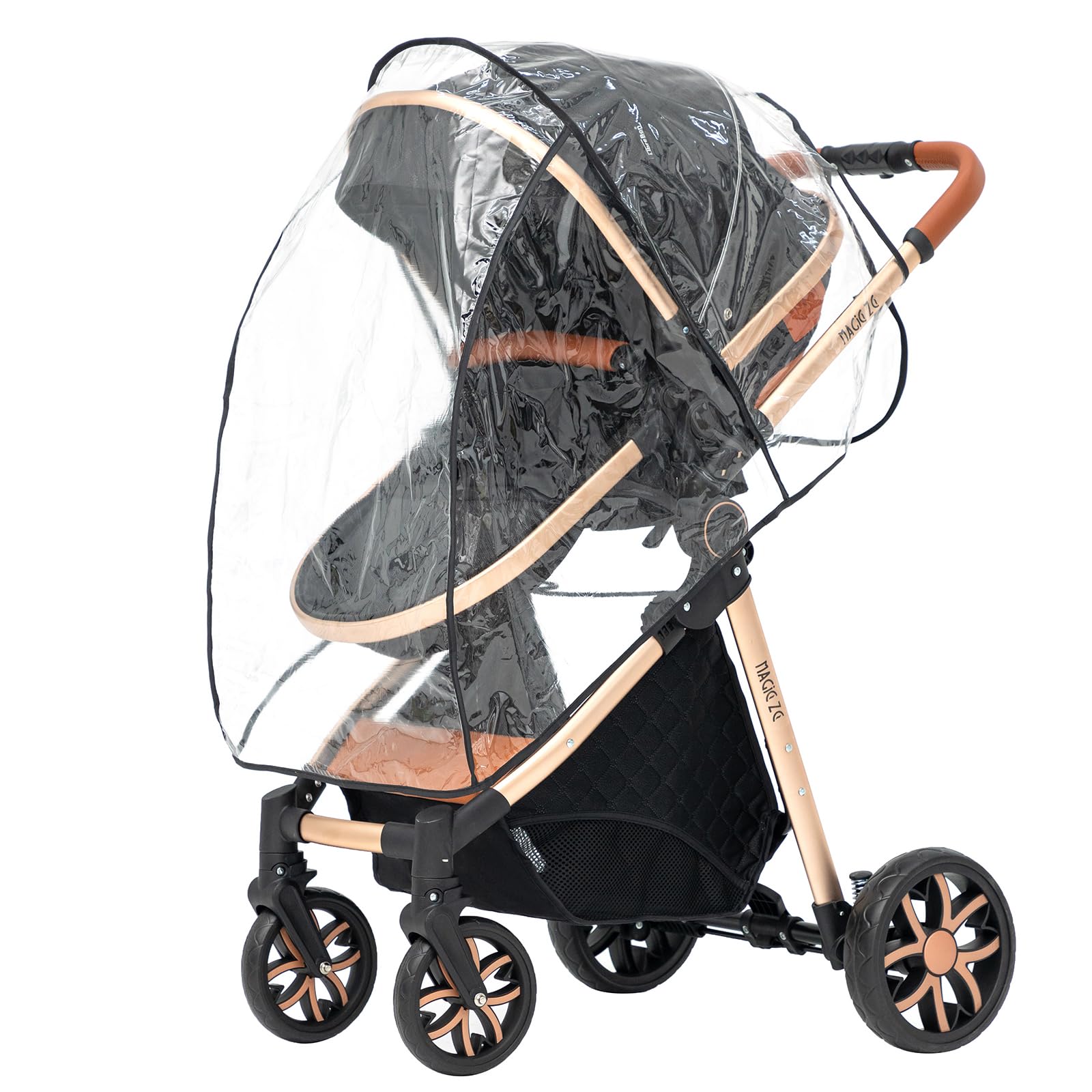 2 in 1 Convertible Baby Stroller with Bassinet - Reversible Standard Pram, Portable Foldable Pushchair & Infant Buggy for Newborn to Toddler | Perfect for Travel, Shopping & Outdoor Walks (2USV9-BG)