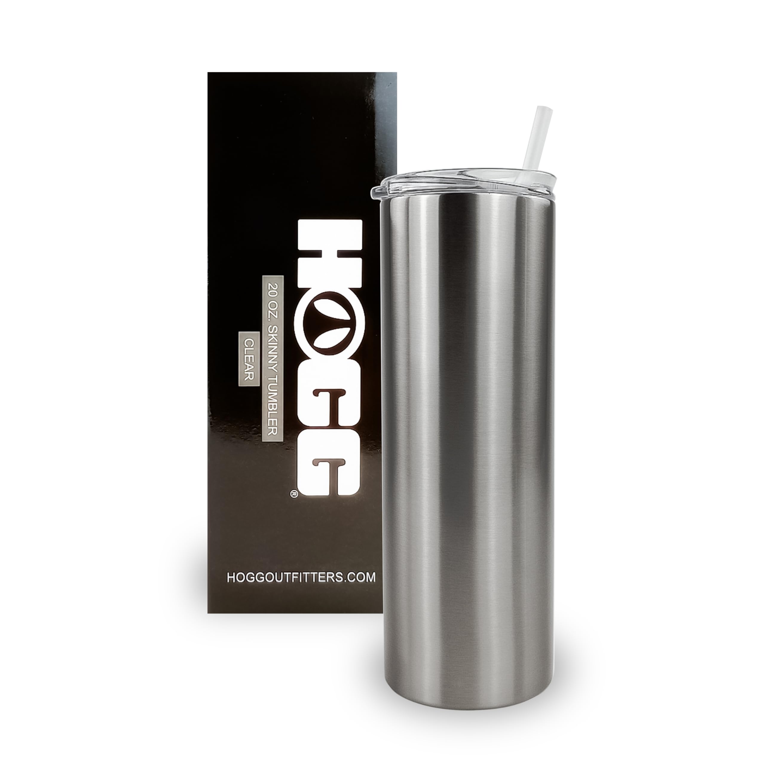 20oz Clear Sublimation Tumbler with Lid & Straw (24-Pack) - Insulated Stainless Steel Cup for Sublimation, Bulk Blank Tumblers - Perfect for Custom Drinkware, Promotional Gifts & Branded Merchandise