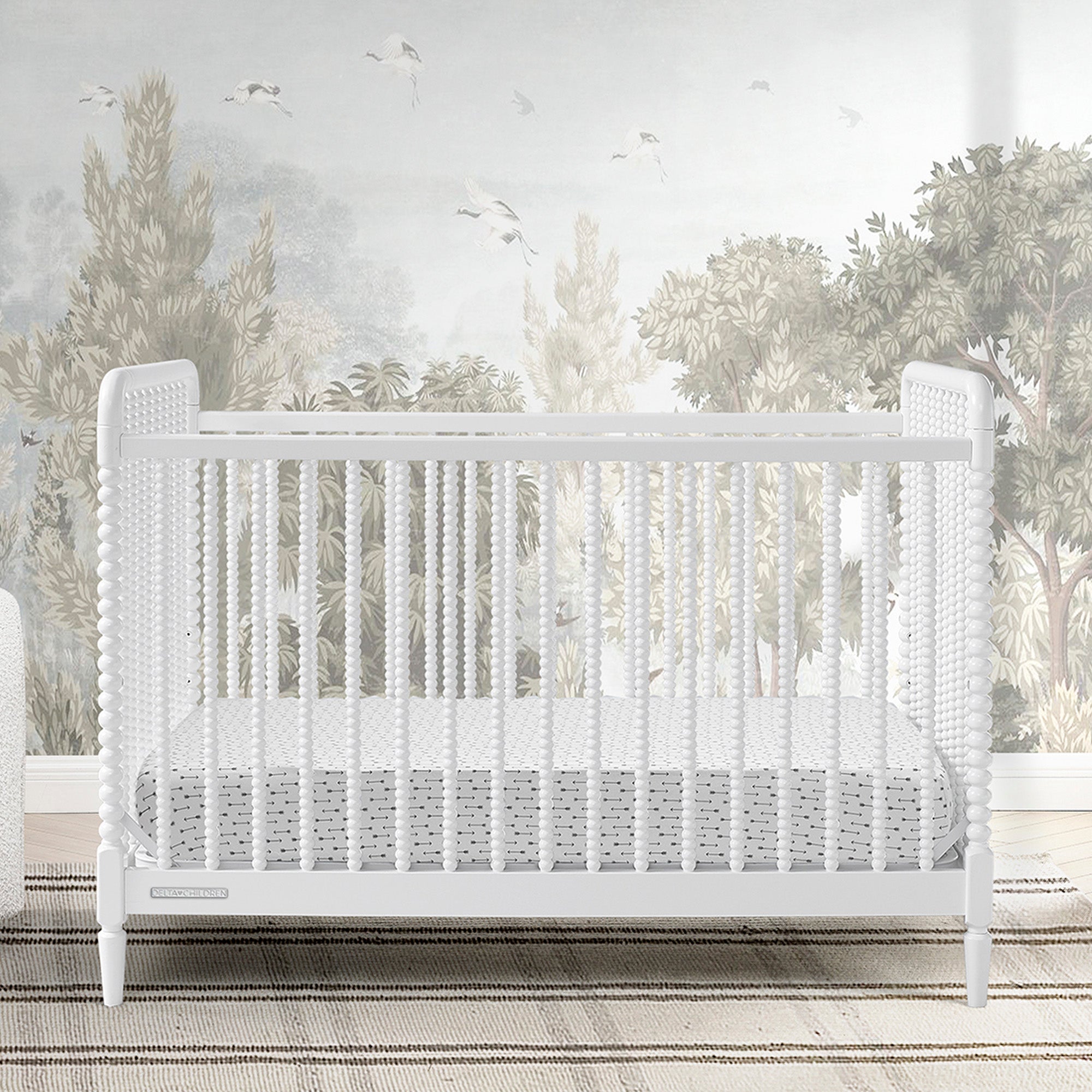 Saint 4-in-1 Convertible Baby Crib - Toddler Bed, Daybed & Full-Size Bed - Safe & Stylish Nursery Furniture for Boys & Girls - Perfect for Newborns to Teens Bedroom Decor