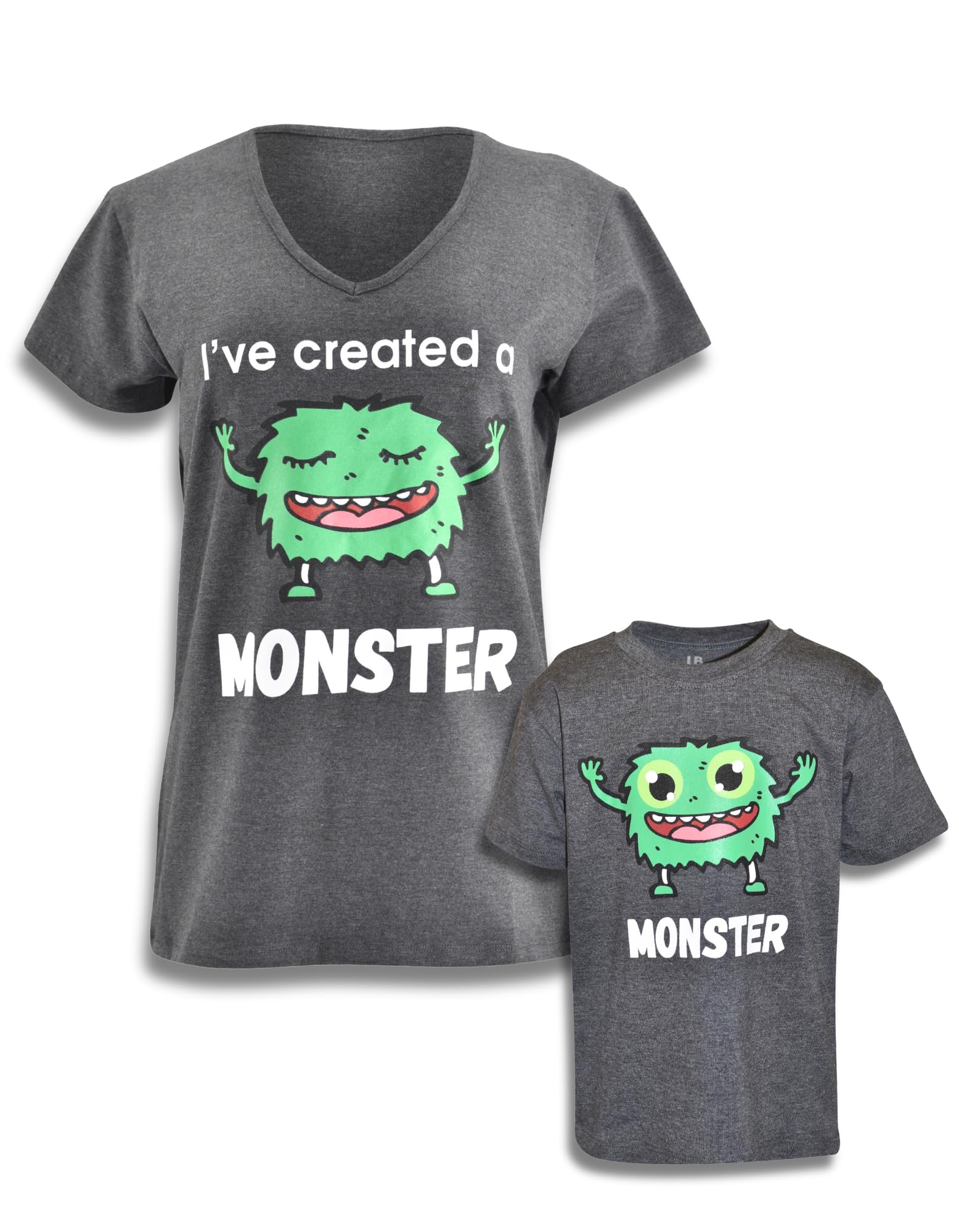 Stylish Monster Matching Mommy and Me Outfits - Cute Mom Daughter Shirts for Mothers Day & Family Photos - Mama Mini Matching Clothing Set for Casual Wear & Special Occasions