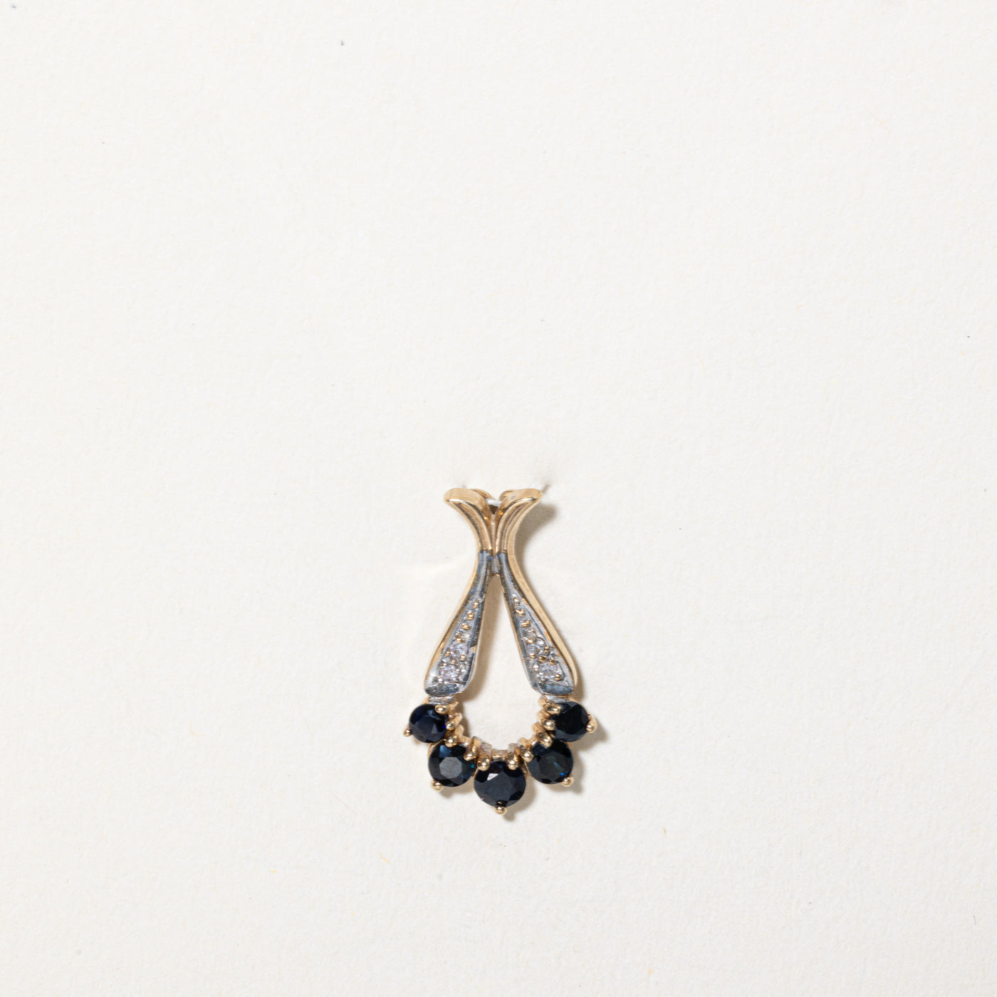 Exquisite 0.50ctw Sapphire & Diamond Pendant Necklace | 0.02ctw Diamond Accents | Elegant Jewelry Gift for Women | Perfect for Weddings, Anniversaries & Special Occasions