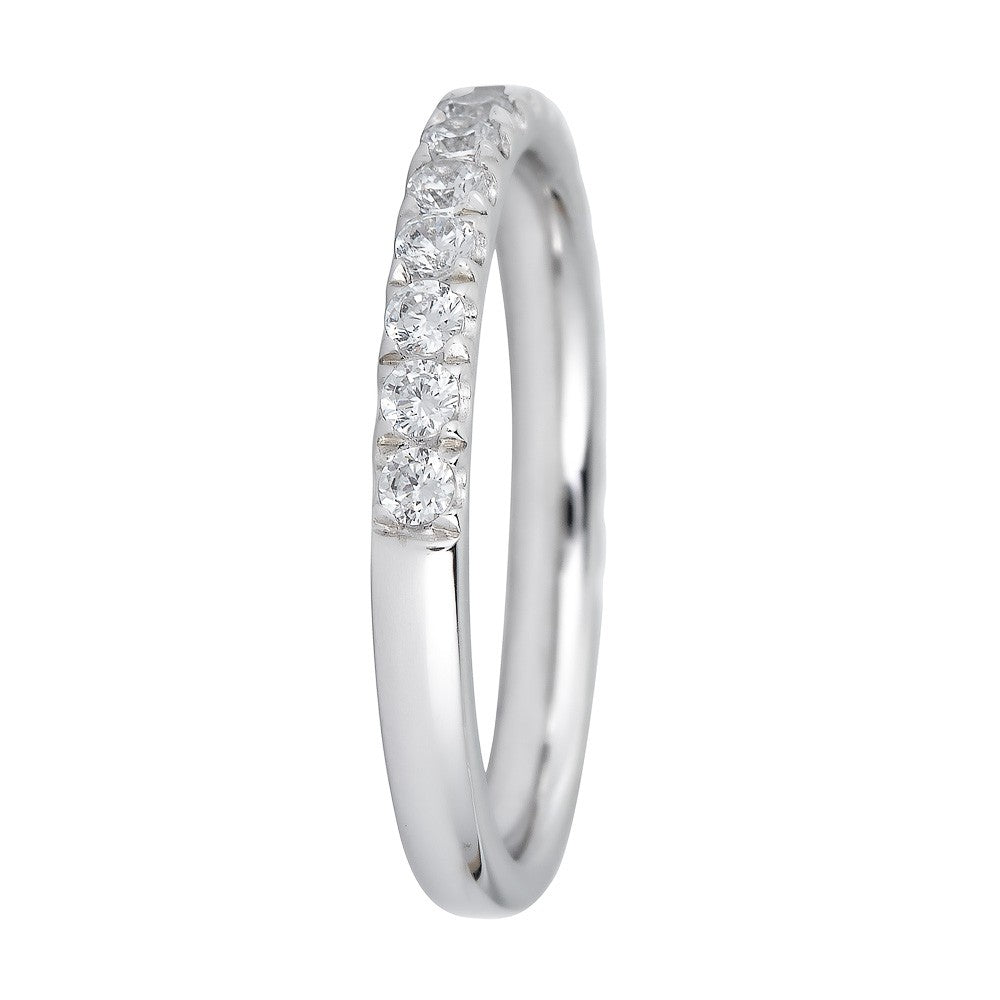18KT Gold 1/2 CTW Diamond Band Ring for Women - Elegant Wedding & Anniversary Jewelry Gift - Perfect for Bridal, Engagement, and Special Occasions
