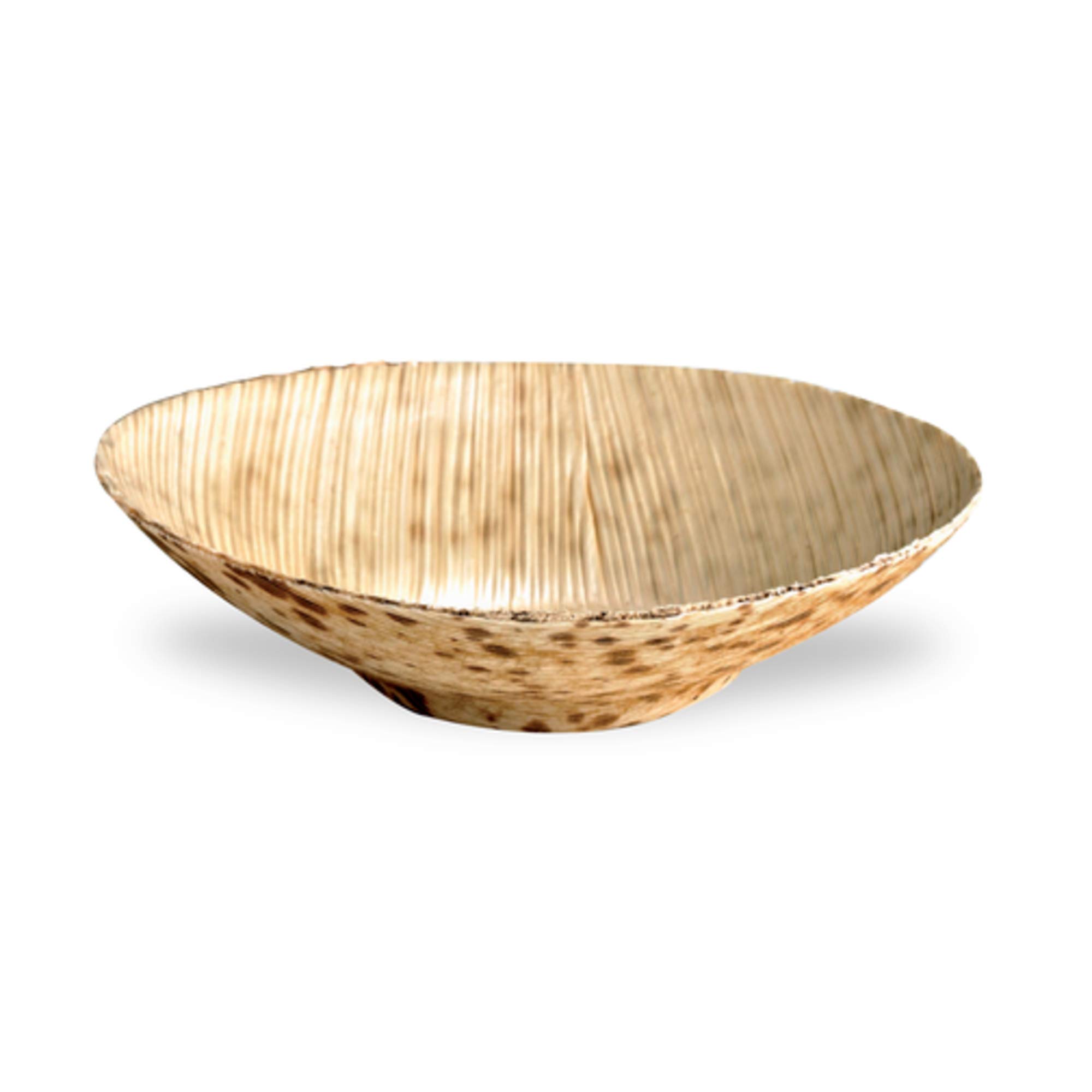 PacknWood 210BBOUSCOUP - 1000 Mini Bamboo Leaf Round Dishes - 3.1