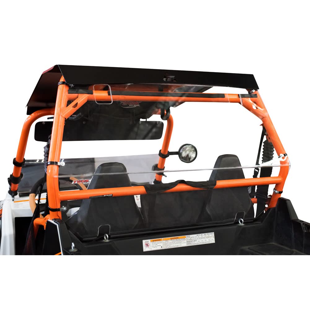 Tusk UTV Polycarbonate Rear Window Clear for Polaris RZR 800 (2008-2014) | Durable Replacement Windshield for Off-Road Adventures & Trail Riding