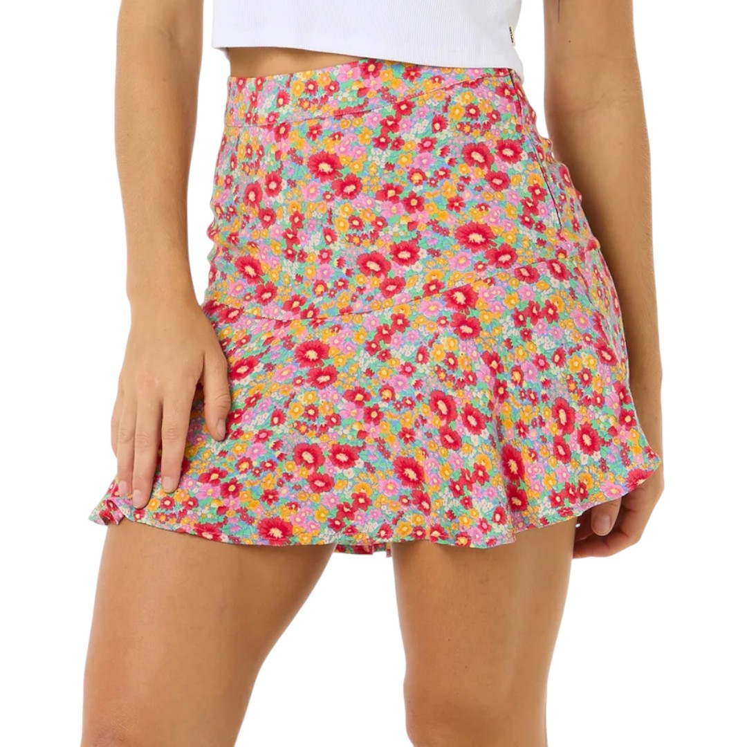 Rip Curl Las Dalias Skirt - Women's Floral Print Swim Cover Up & Beach Skirt for Surfing, Vacation & Summer Outfits