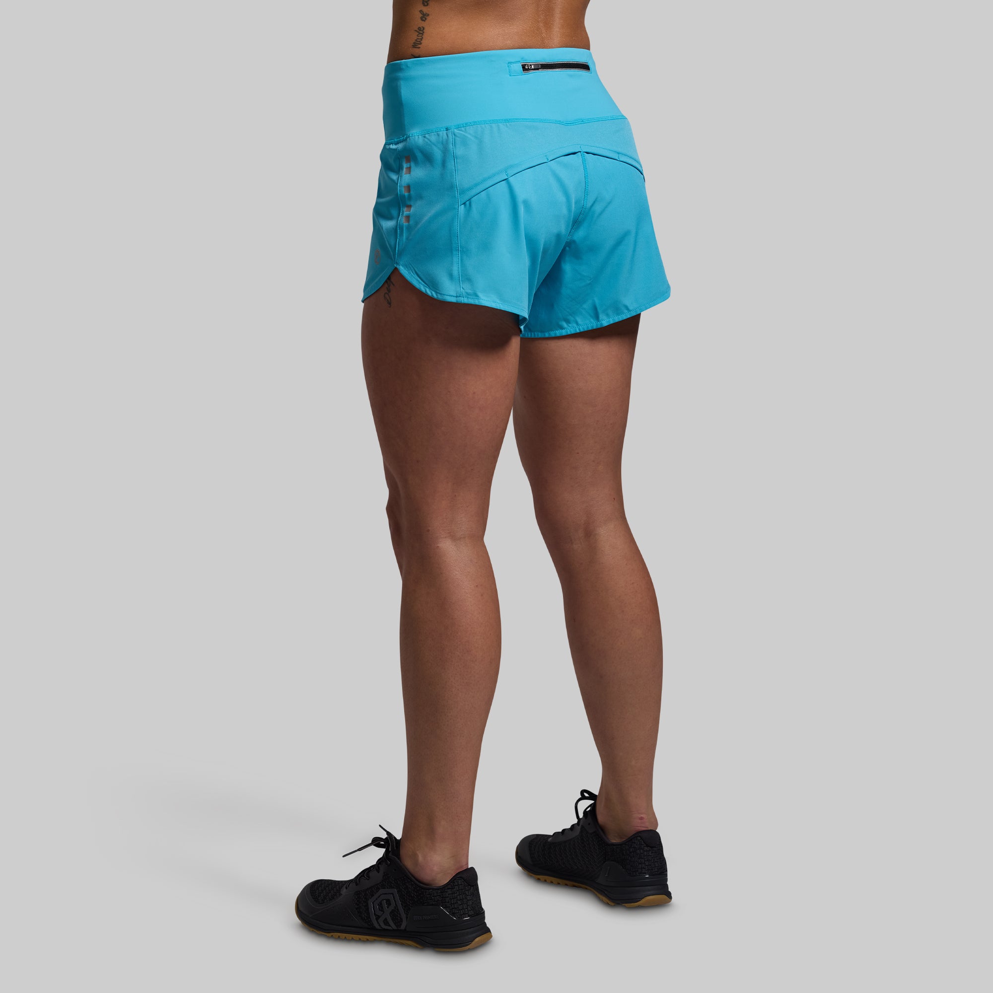 Women's Running Shorts - High Waist Quick-Dry Workout Shorts for Women, Breathable Gym Yoga Shorts with Pockets (Aquarius) - Perfect for Running, Yoga, Gym & Outdoor Activities