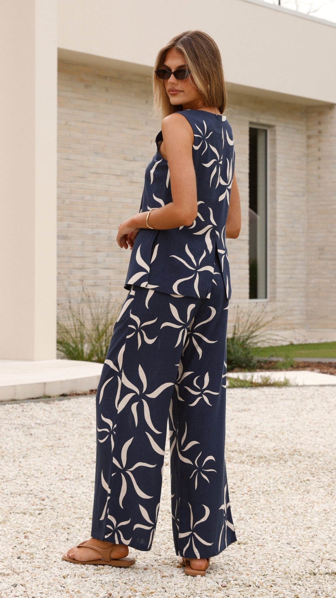 Mara Vest with Ayana Print - Stylish Women's Floral Printed Vest for Casual Wear, Layering & Boho Outfits