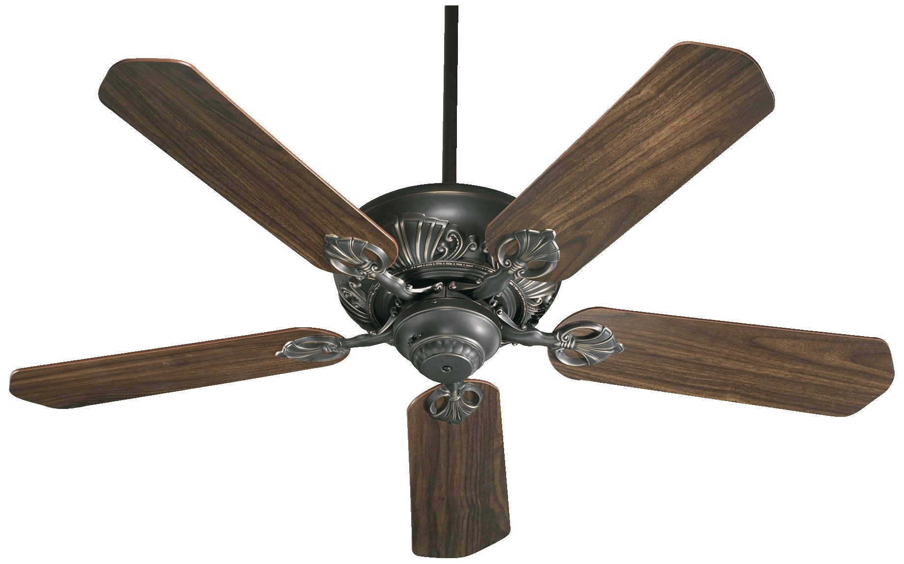 Quorum 78525-95 52 Inch European Style Ceiling Fan - Bronze/Dark Finish Chateaux Collection | Perfect for Living Room, Bedroom & Dining Room