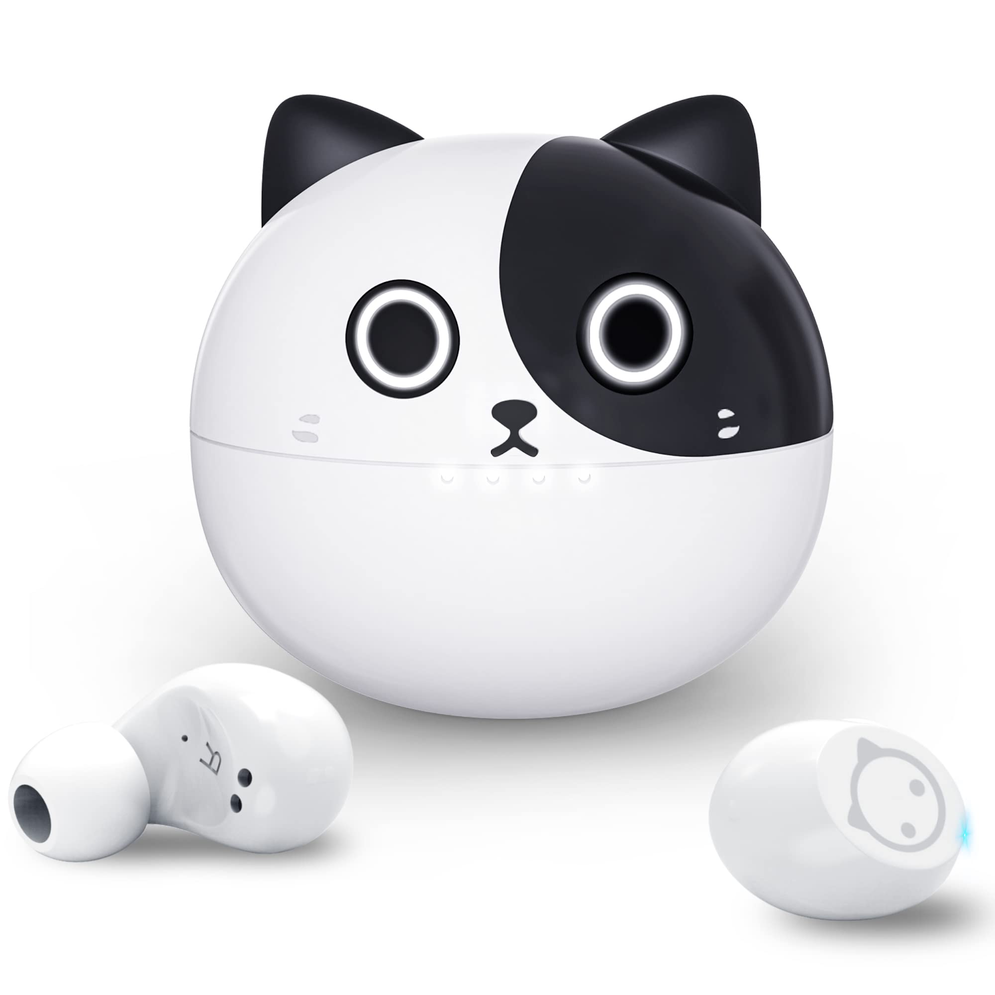 Wireless Earbuds Bluetooth 5.0 - Cute Panda Design with Built-in Mic, IPX5 Waterproof, 36H Playtime & HiFi Stereo Bass - Perfect for Sports, Workouts & Daily Use