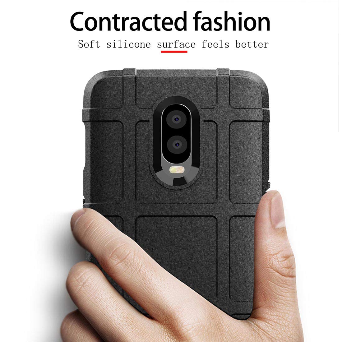 Shockproof Silicone Phone Case for OnePlus 6T - Full Body Protection Cover | Durable Anti-Slip Grip for Everyday Use & Outdoor Activities