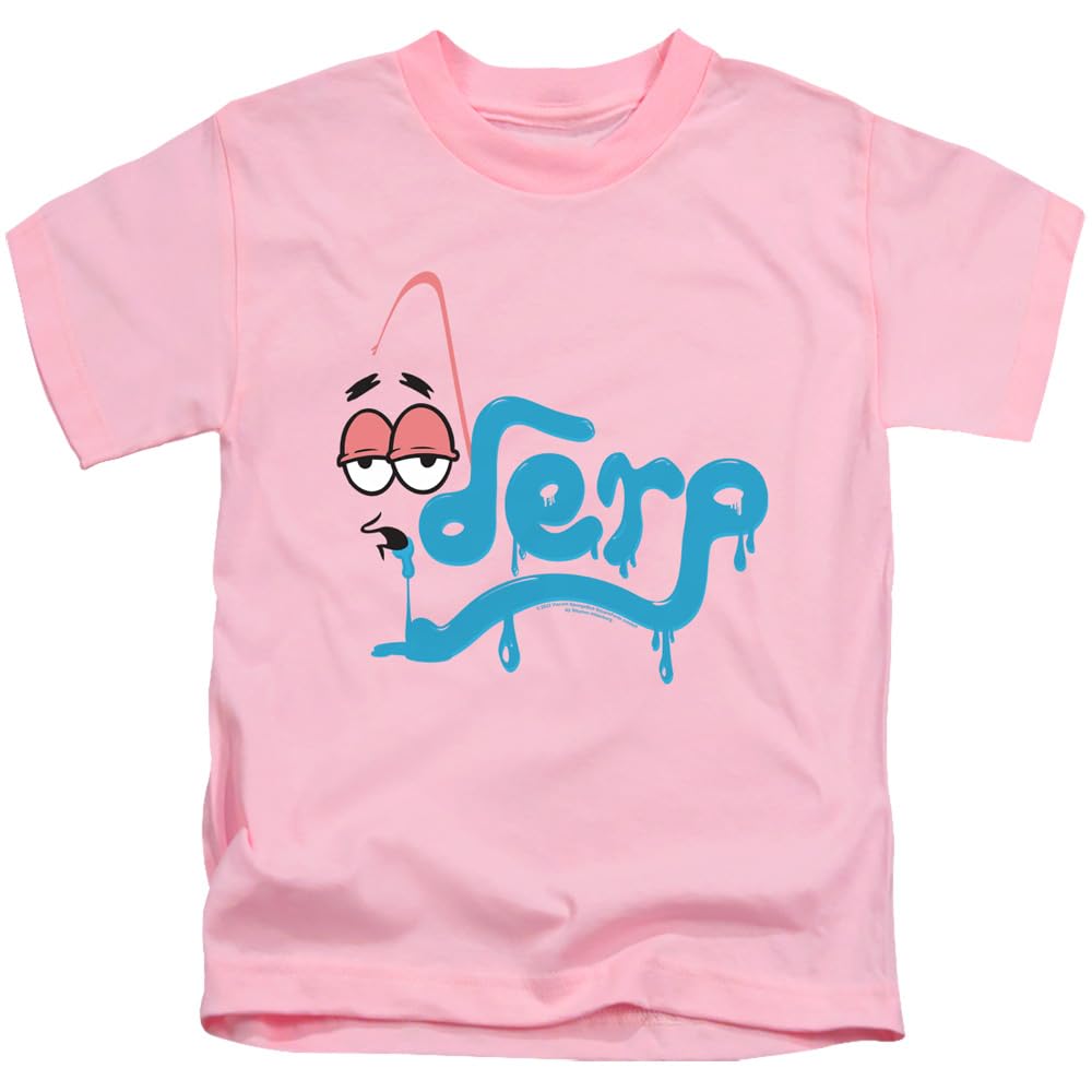 Spongebob Derp Unisex Youth T-Shirt - Cartoon Character Graphic Tee for Kids & Teens - Perfect for Casual Wear, School, and Birthday Parties
