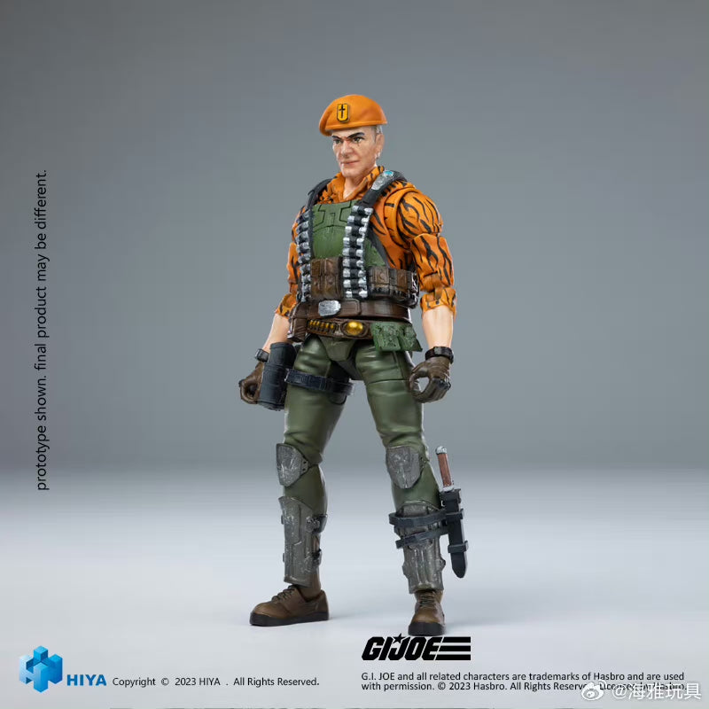 1/18 HIYA 4inch G.I.Joe Flint Tiger Force Action Figure - Exquisite Collectible Mini Series for Display & Play | Military Toy for Kids & Adult Collectors