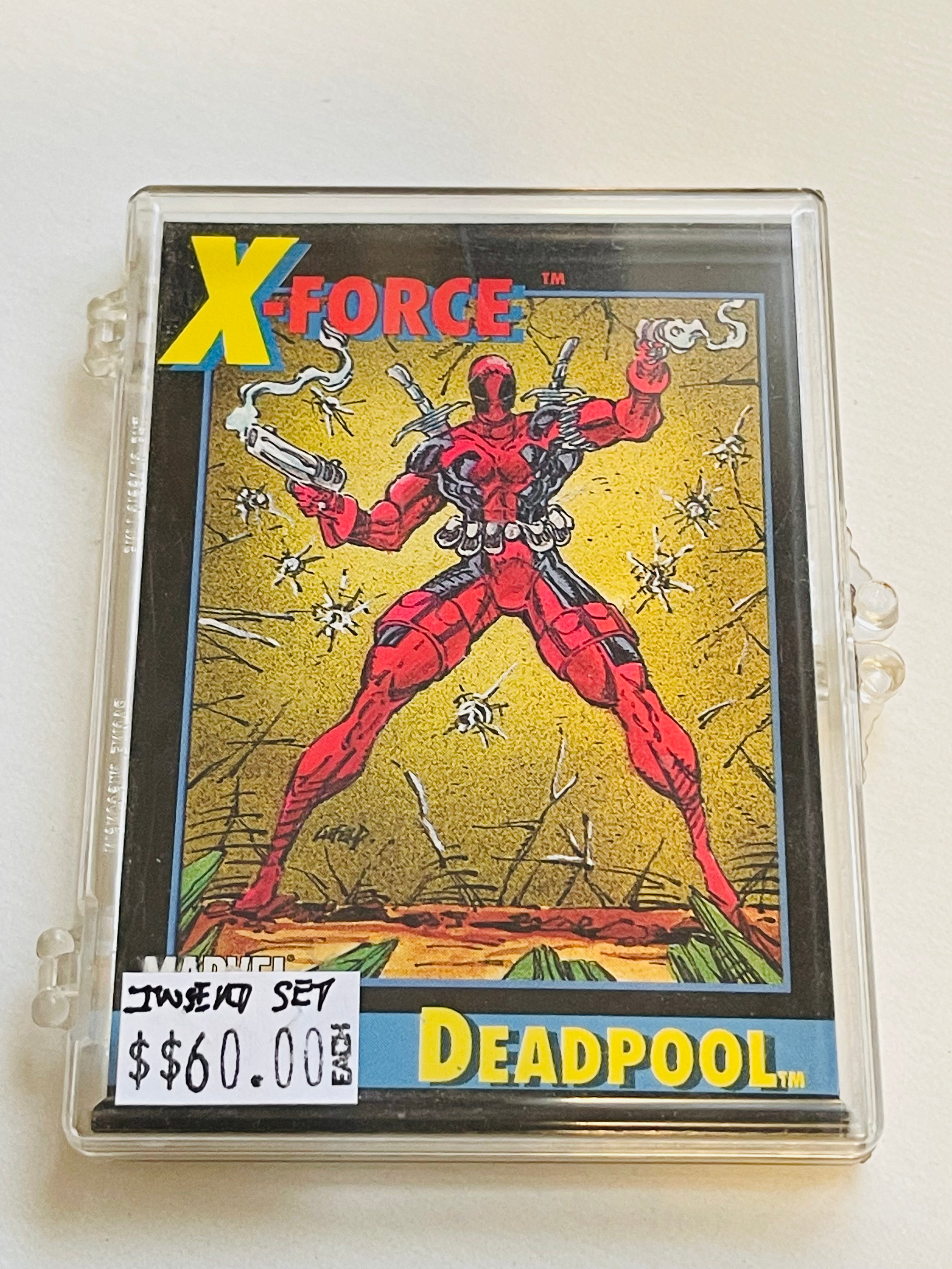 X-Force Marvel Comics Insert Set 1991 - Rare Collectible Cards for Superhero Fans & Comic Book Enthusiasts | Perfect for Display, Trading & Nostalgic Gift Giving