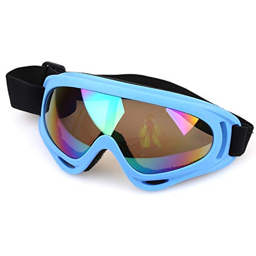 Anti-Fog Snowboard & Ski Goggles - X400 UV Protection, Windproof, Candy Color (Light Blue Colorful) - Perfect for Snowboarding, Skiing, Skating & Winter Sports